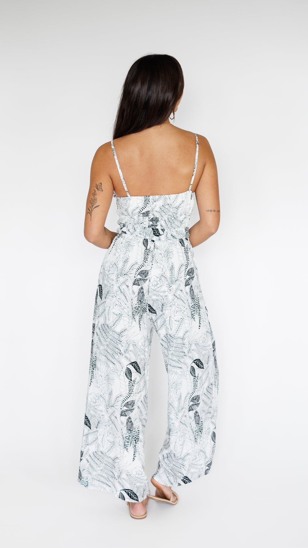 Opal Jumpsuit / Flora Black Khush Clothing