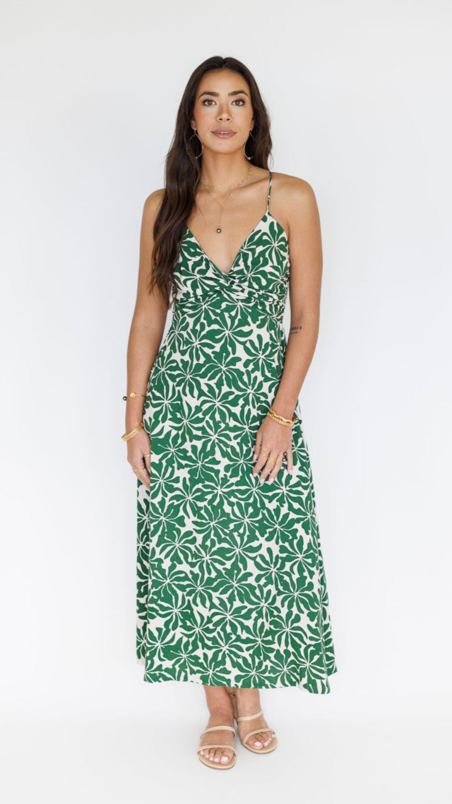 Lorena Dress / Aloha Forest