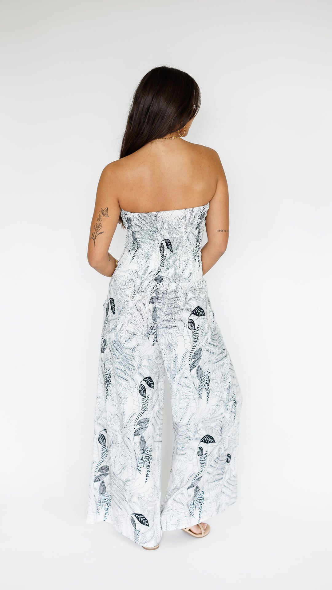 Lawai Jumpsuit / Flora Black Khush Clothing