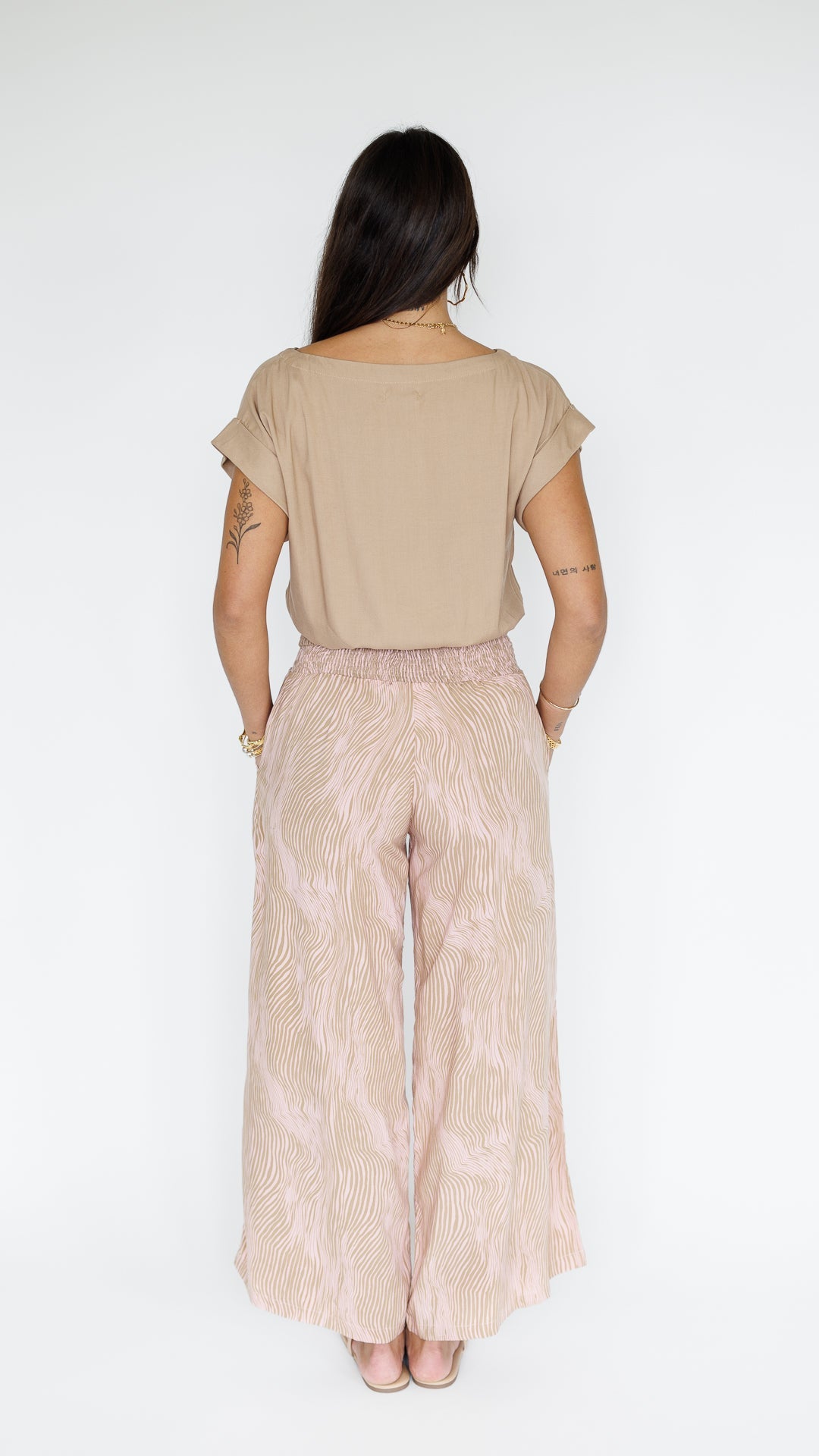 Johanna Pant / Wavy Blush Khush Clothing