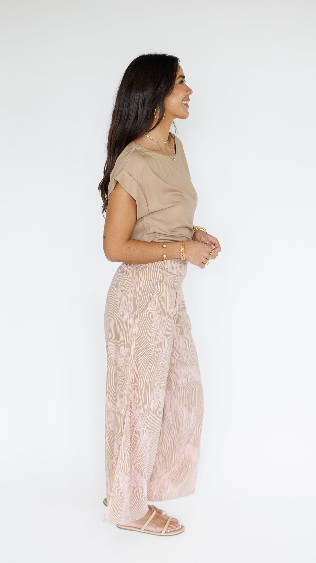 Johanna Pant / Wavy Blush Khush Clothing