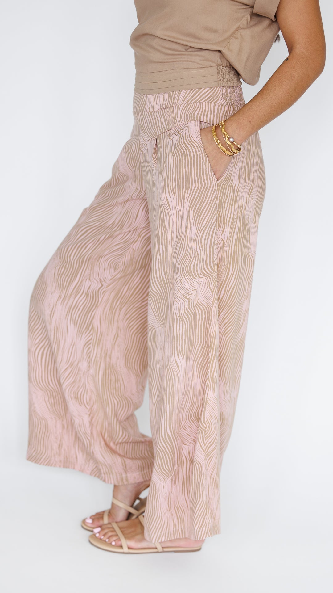 Johanna Pant / Wavy Blush Khush Clothing