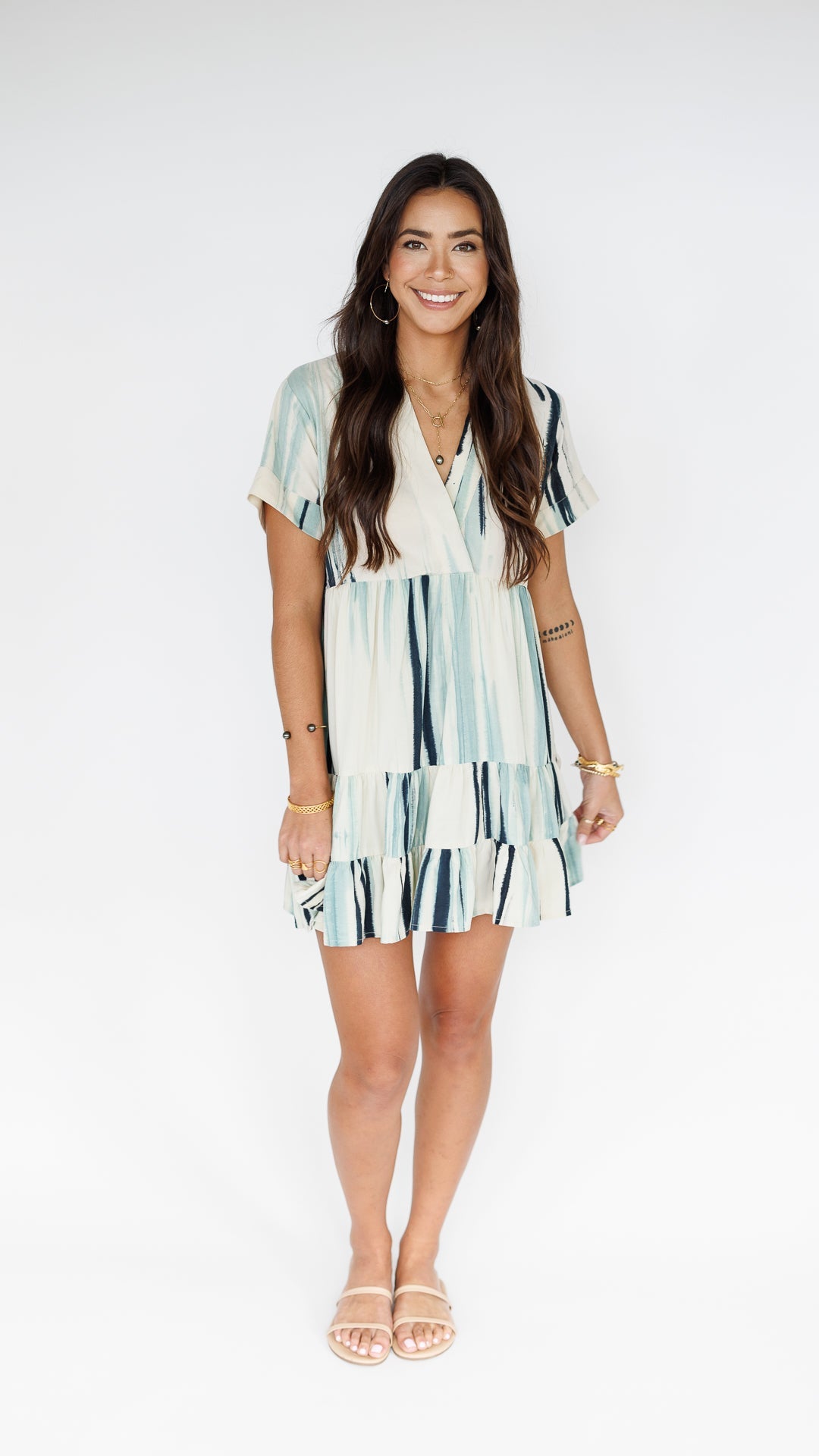 Heinui Dress / Swell Blue Khush Clothing