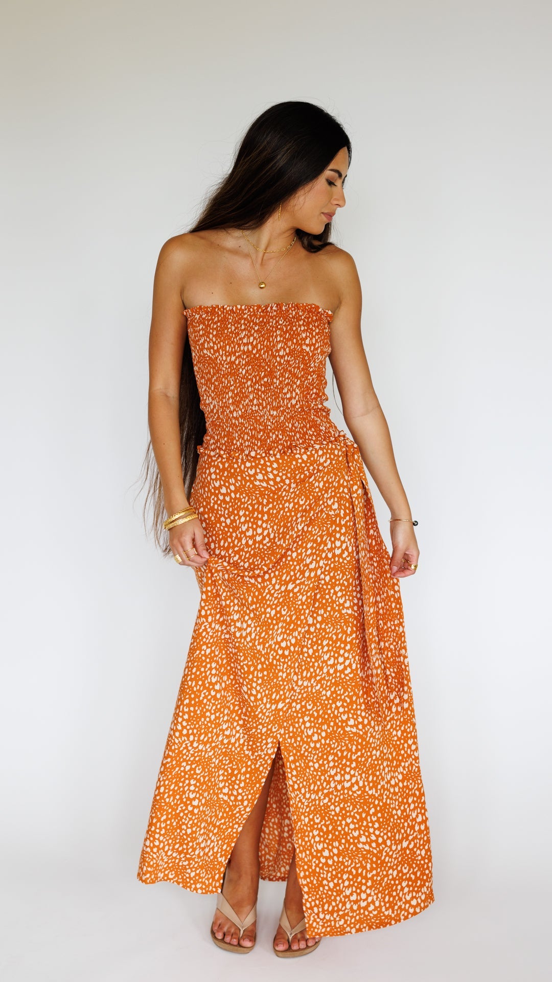 Kalei Skirt / Speckled Papaya Khush Clothing
