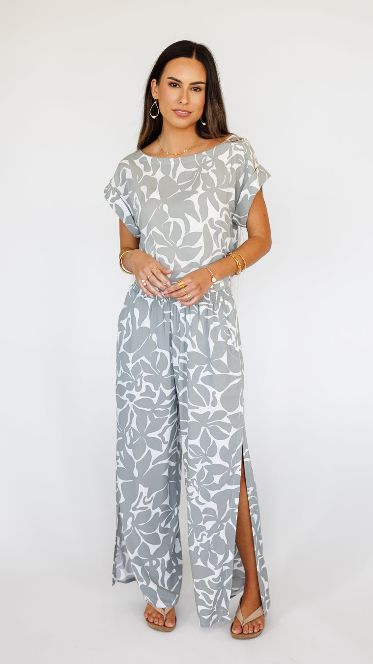 Mareva Top / Honolulu Silver Khush Clothing