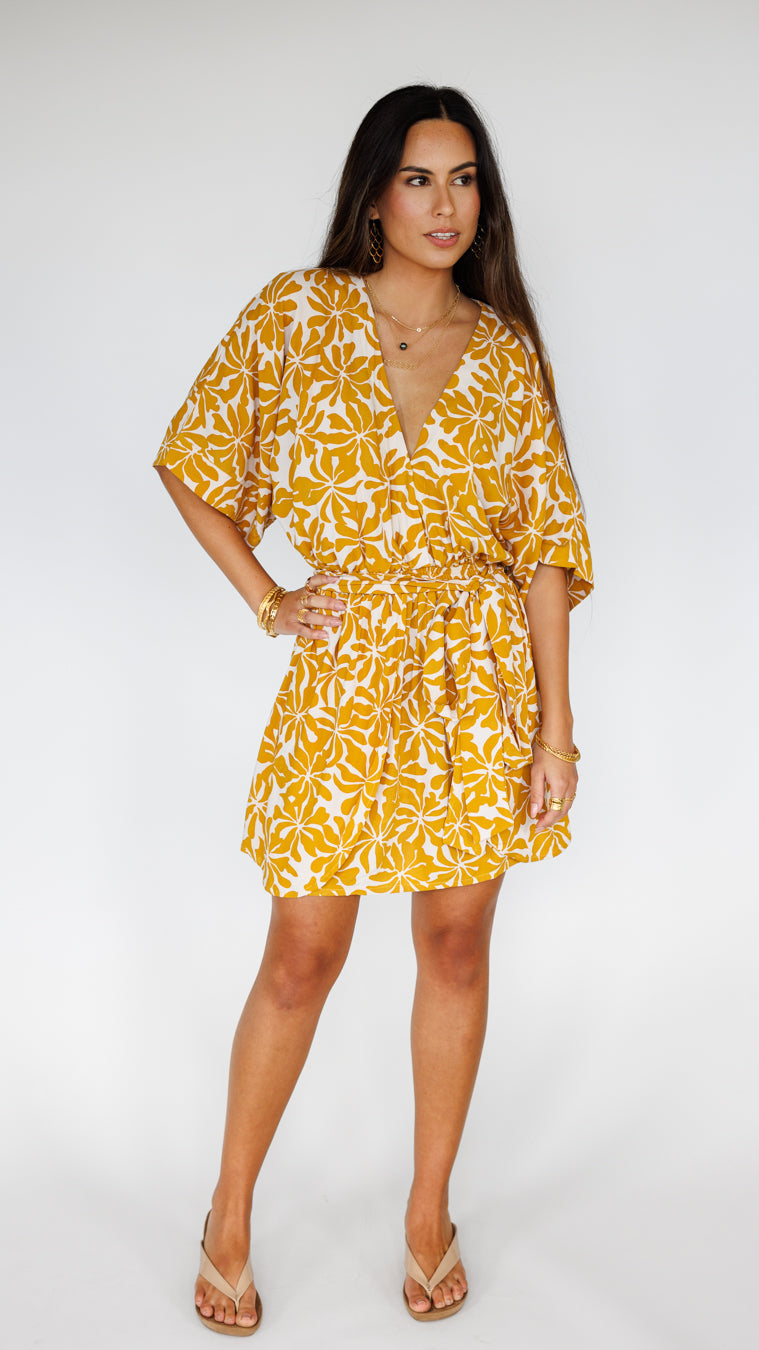 Kealani Dress / Aloha Sunset Khush Clothing