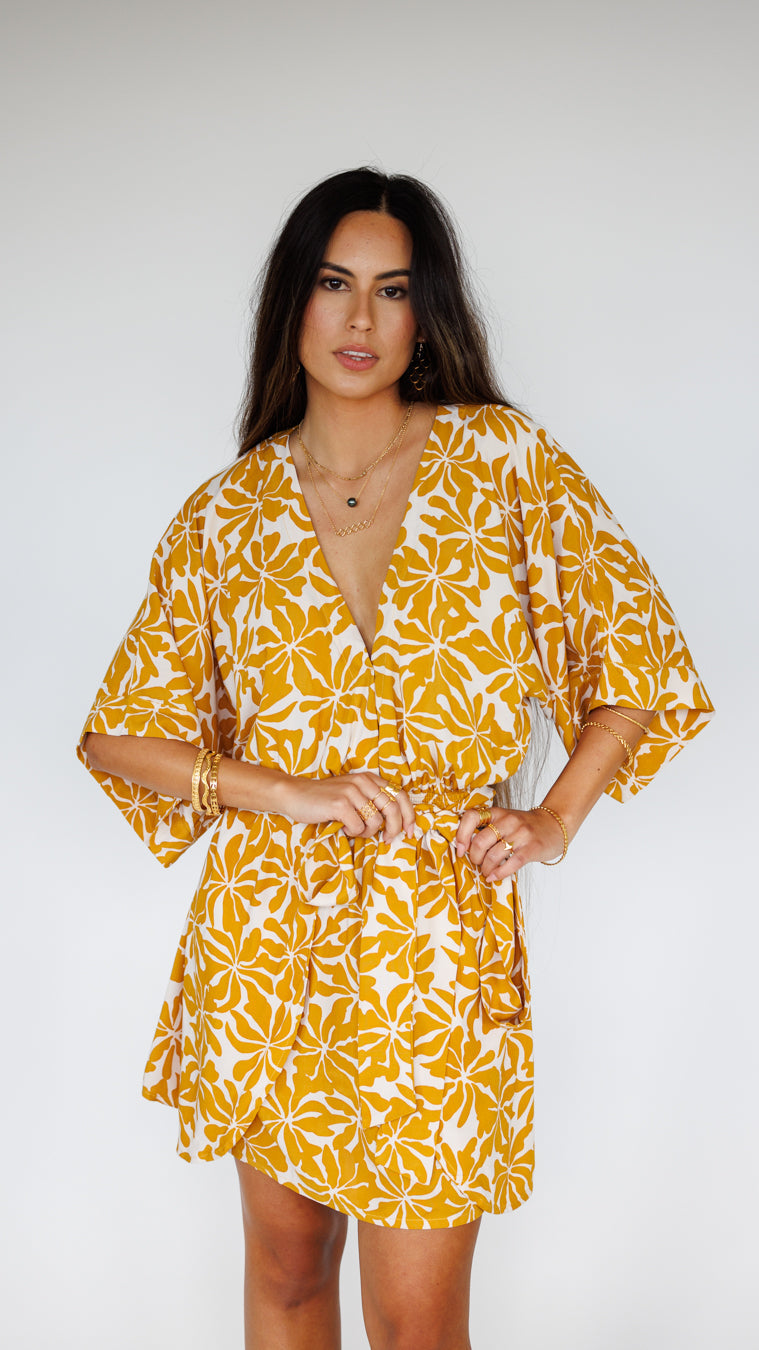 Kealani Dress / Aloha Sunset Khush Clothing