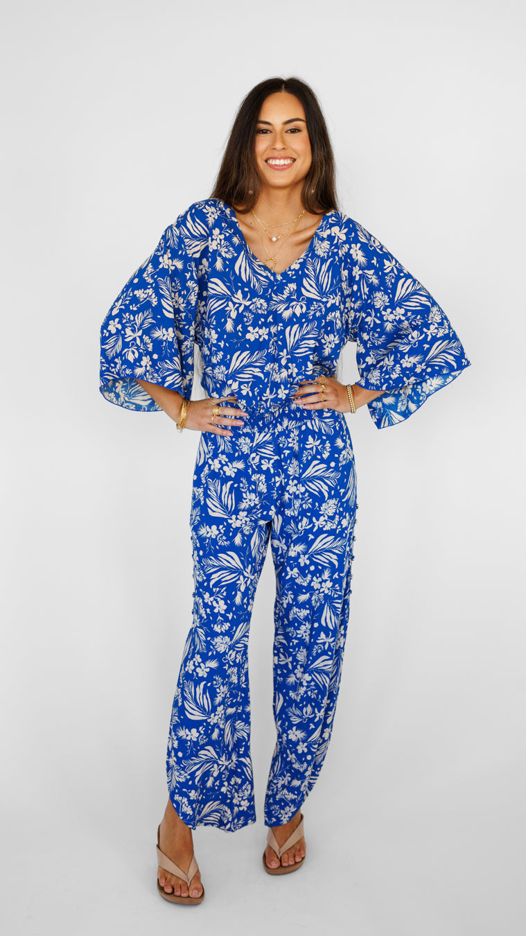 Haven Pant / Hula Sapphire Khush Clothing