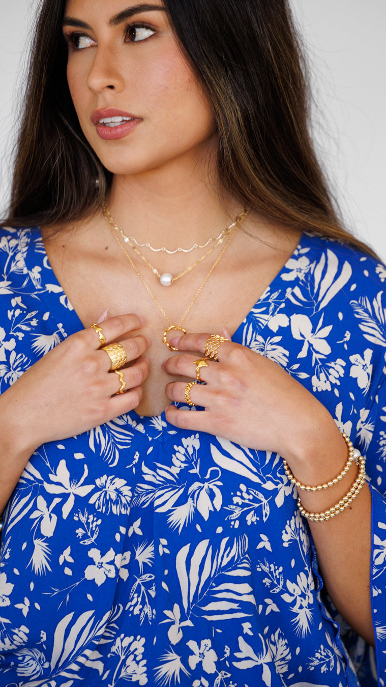 Kiely Top / Hula Sapphire Khush Clothing