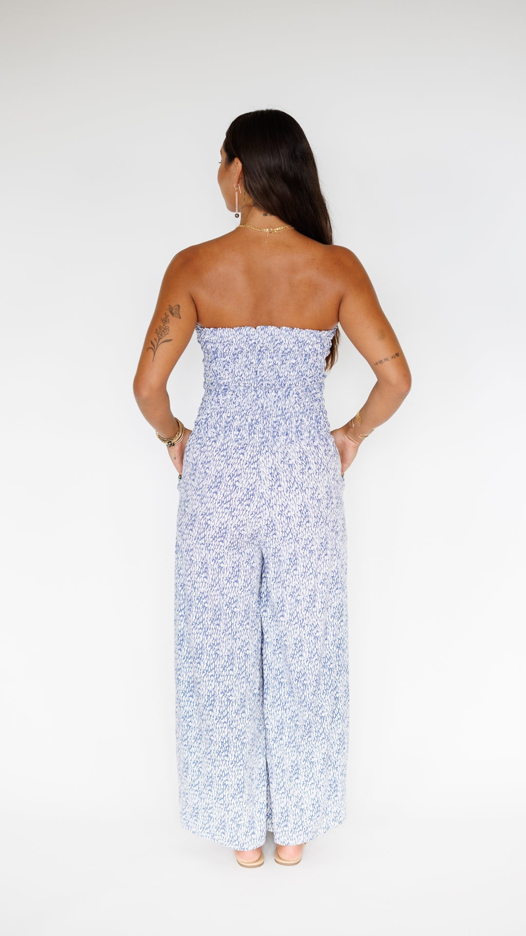Lawai Jumpsuit / Mamba Blue Khush Clothing
