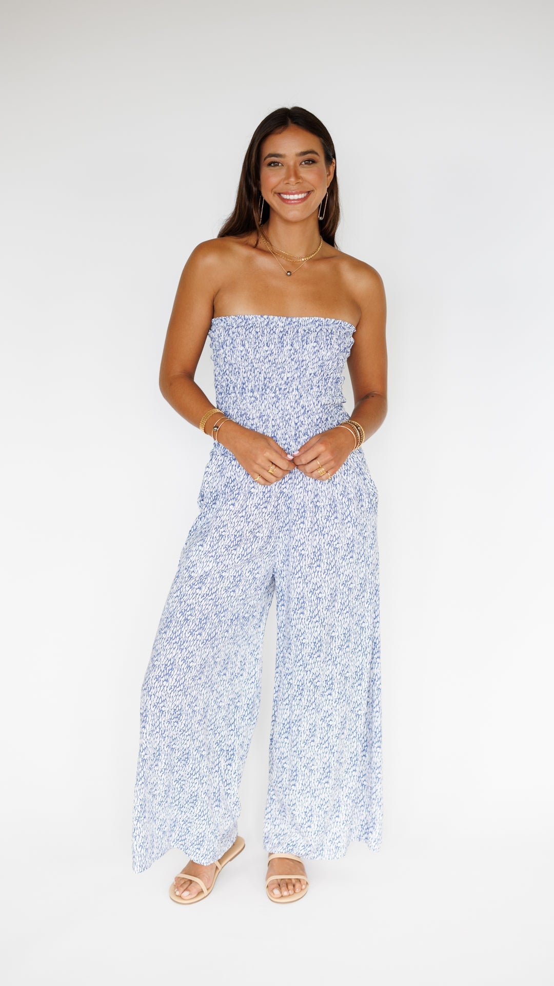 Lawai Jumpsuit / Mamba Blue Khush Clothing