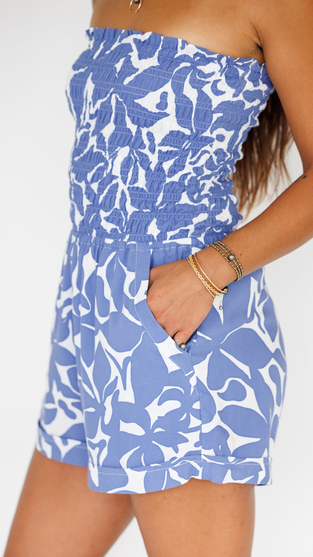 Kamea Romper / Honolulu Blu Khush Clothing