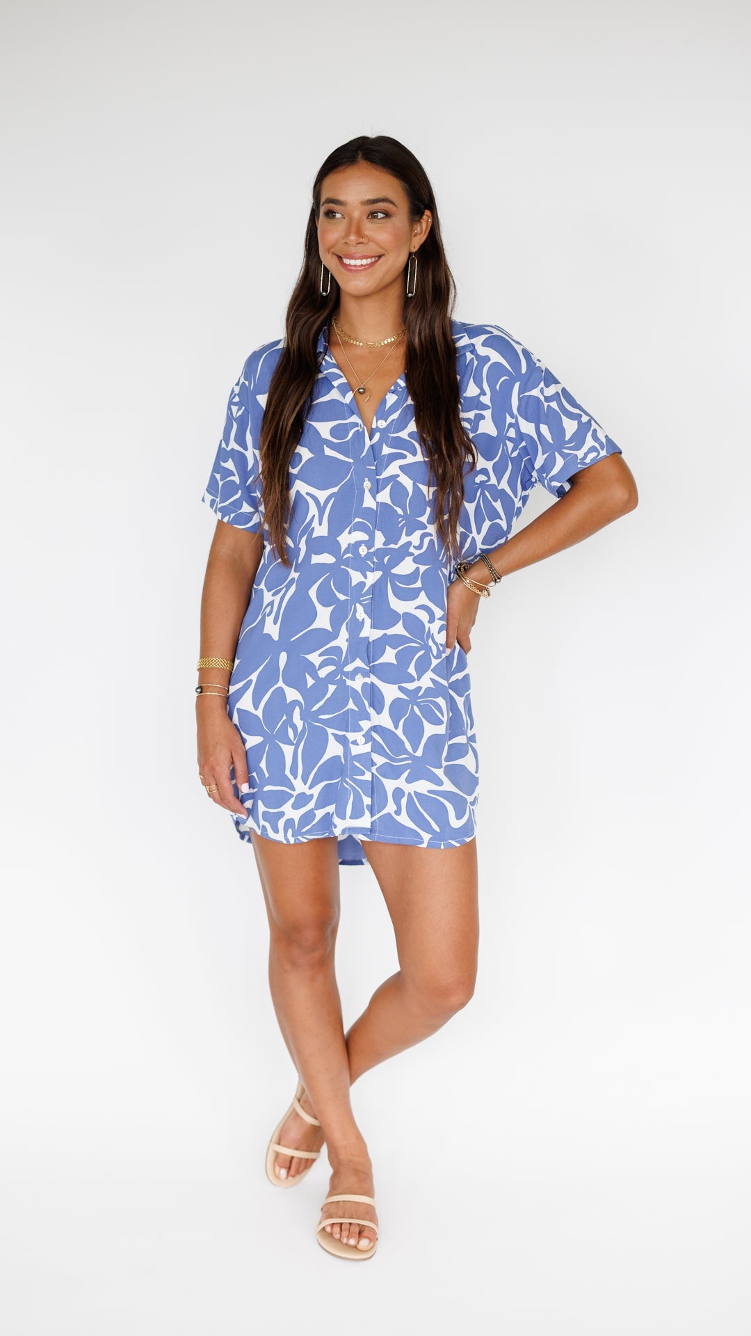 Maui Shirt Dress / Honolulu Blu Khush Clothing