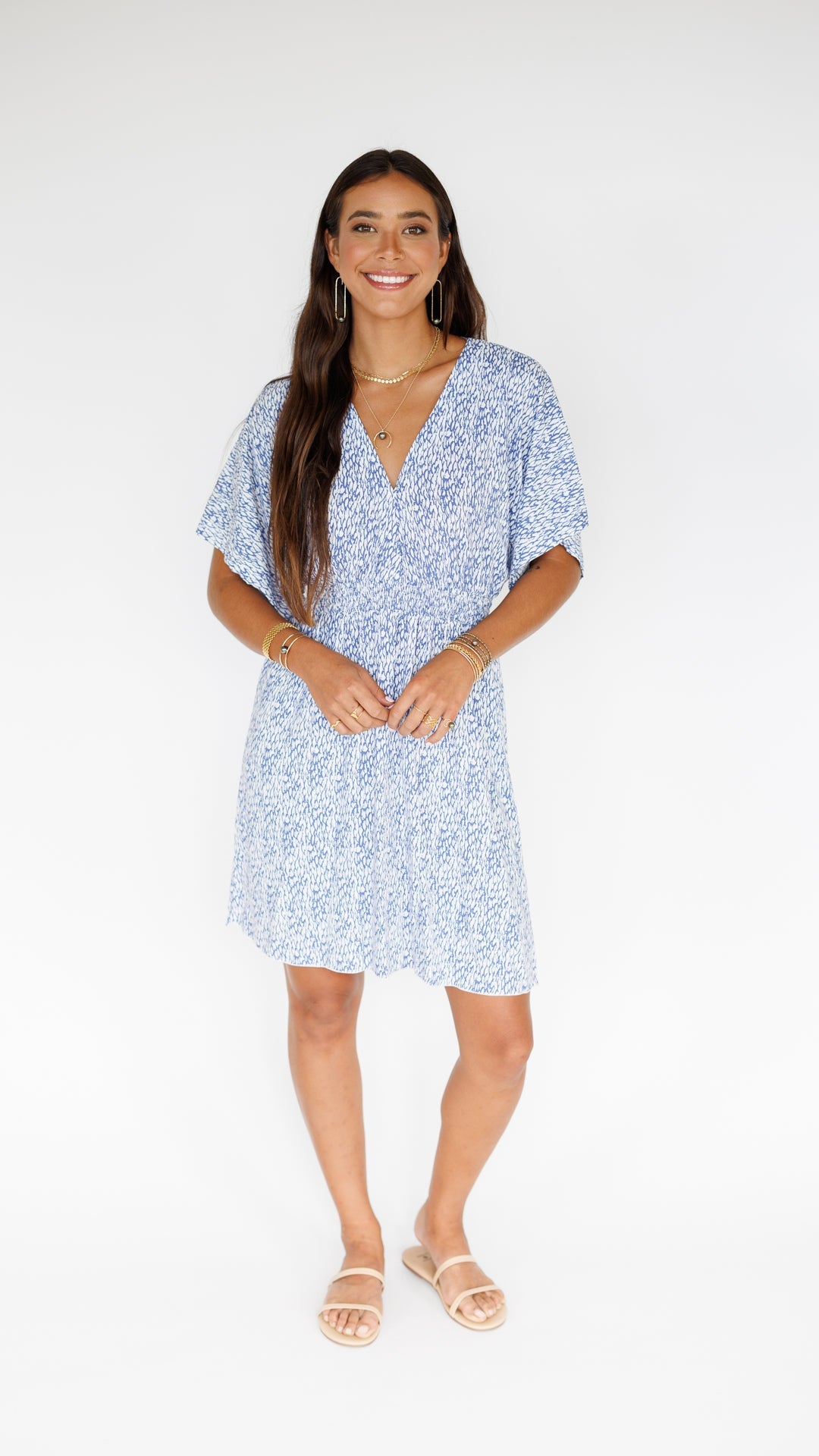 Flynn Dress / Mamba Blue Khush Clothing