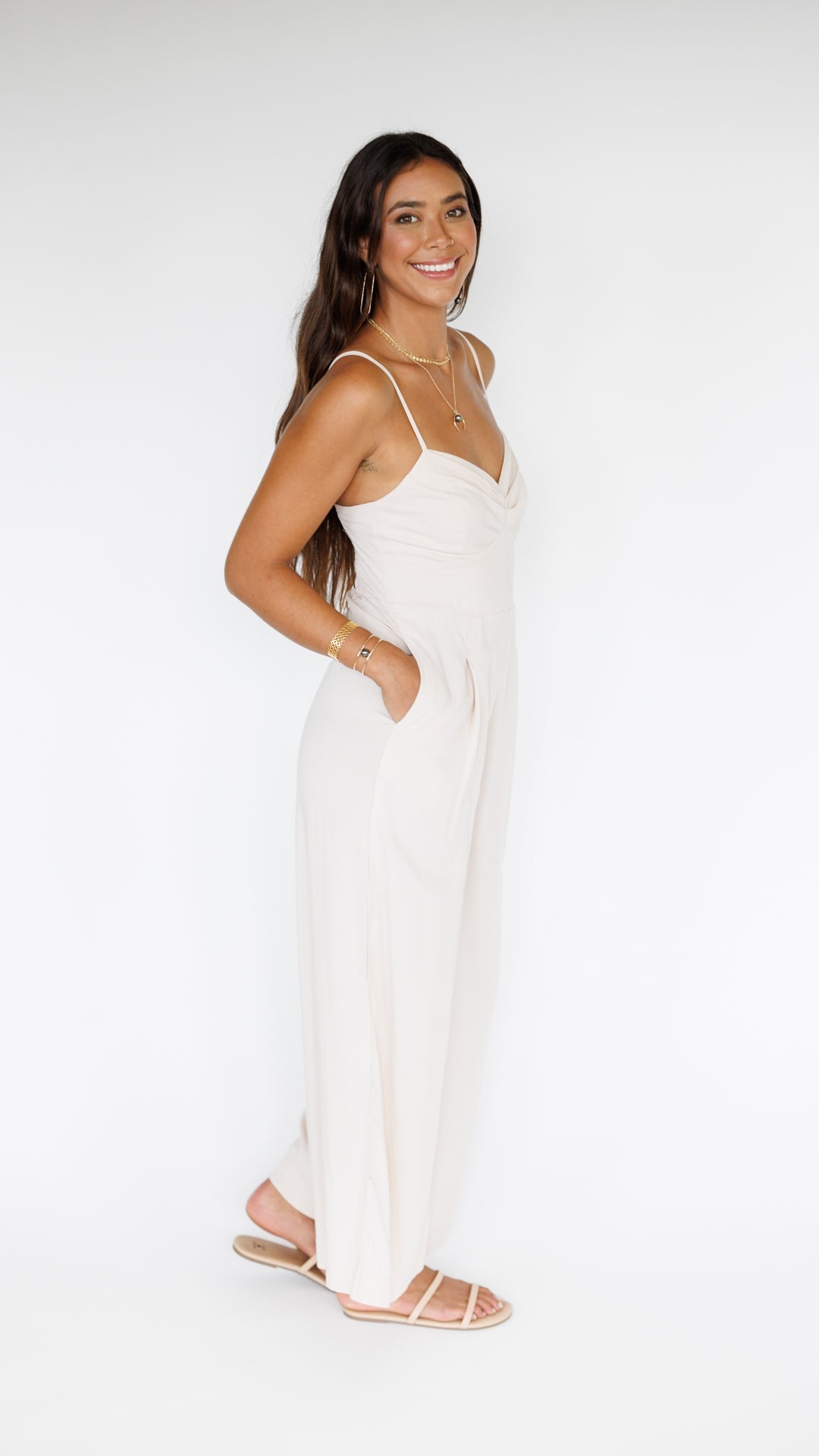 Morena Jumpsuit / Creamy Khush Clothing