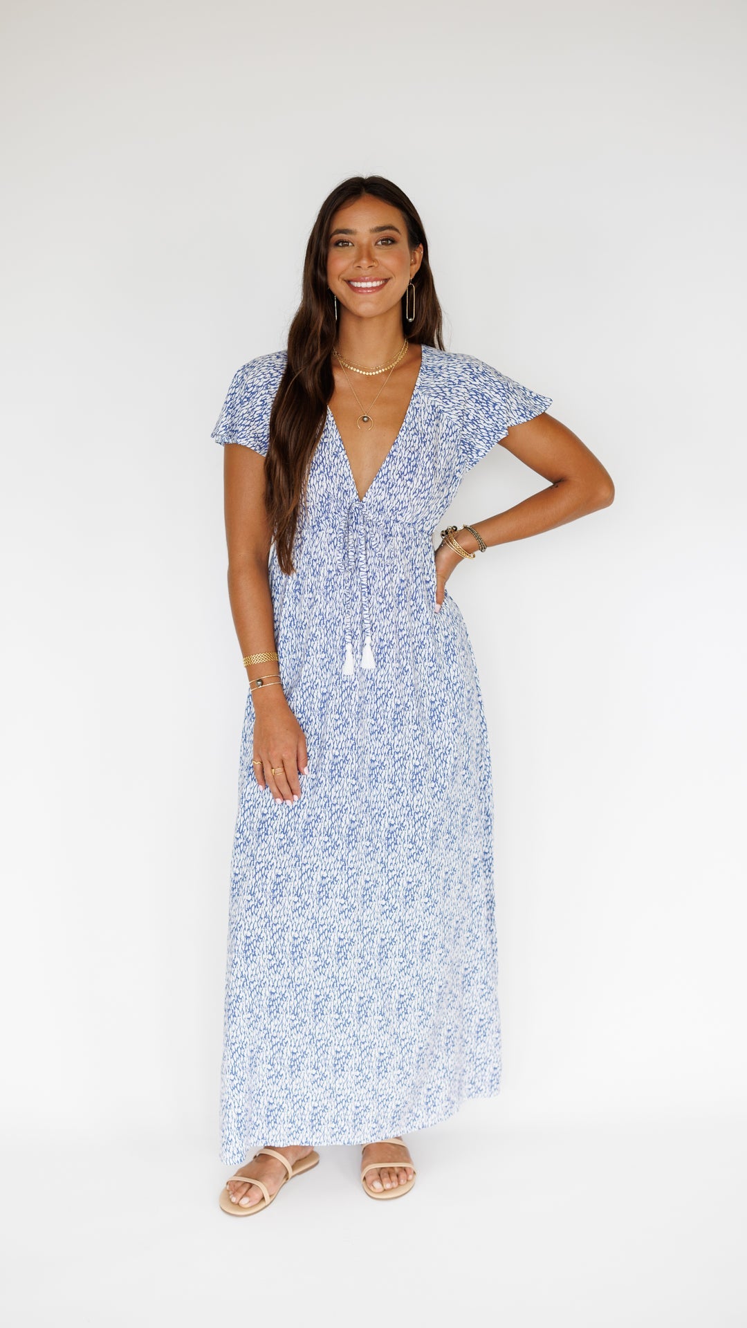 Leilani Dress / Mamba Blue Khush Clothing