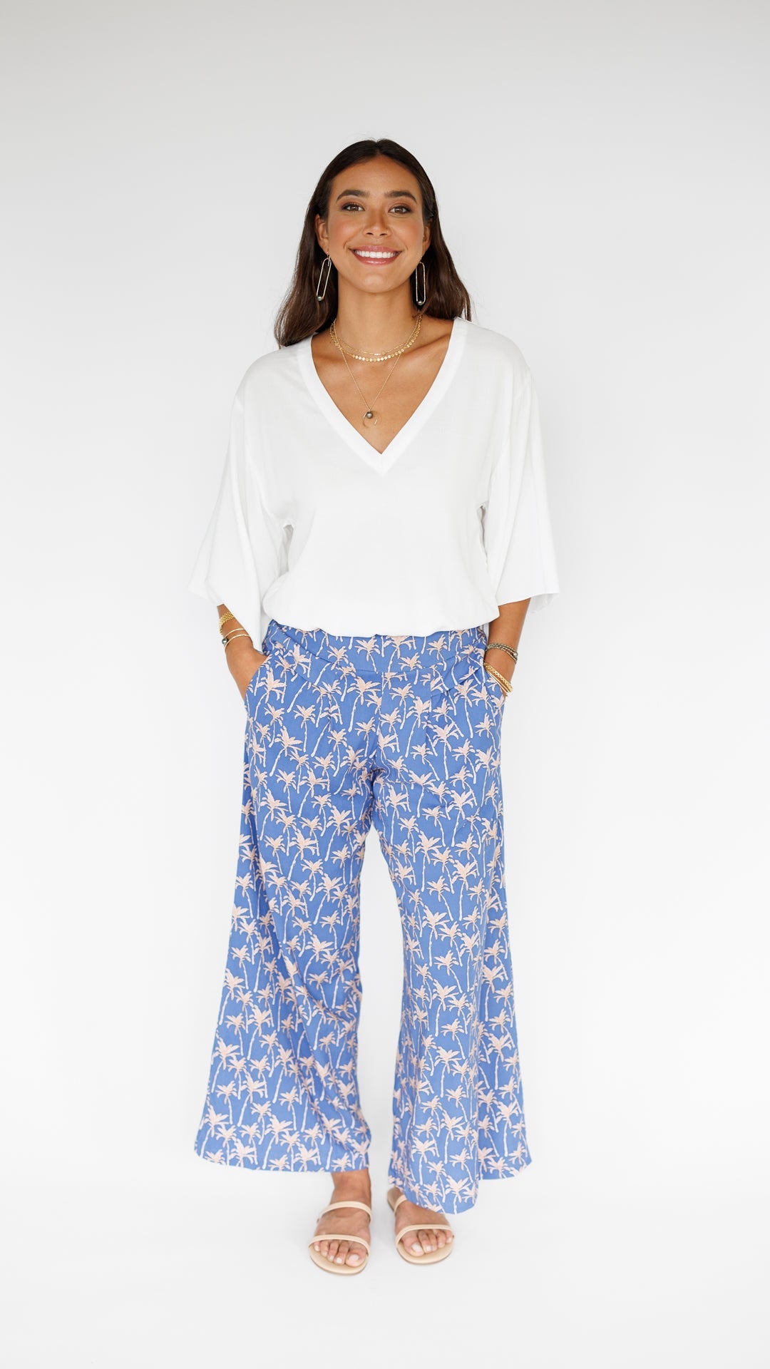 Johanna Pant / Palm Indigo Khush Clothing