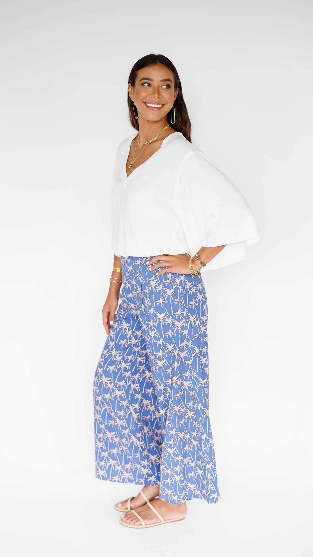 Johanna Pant / Palm Indigo Khush Clothing