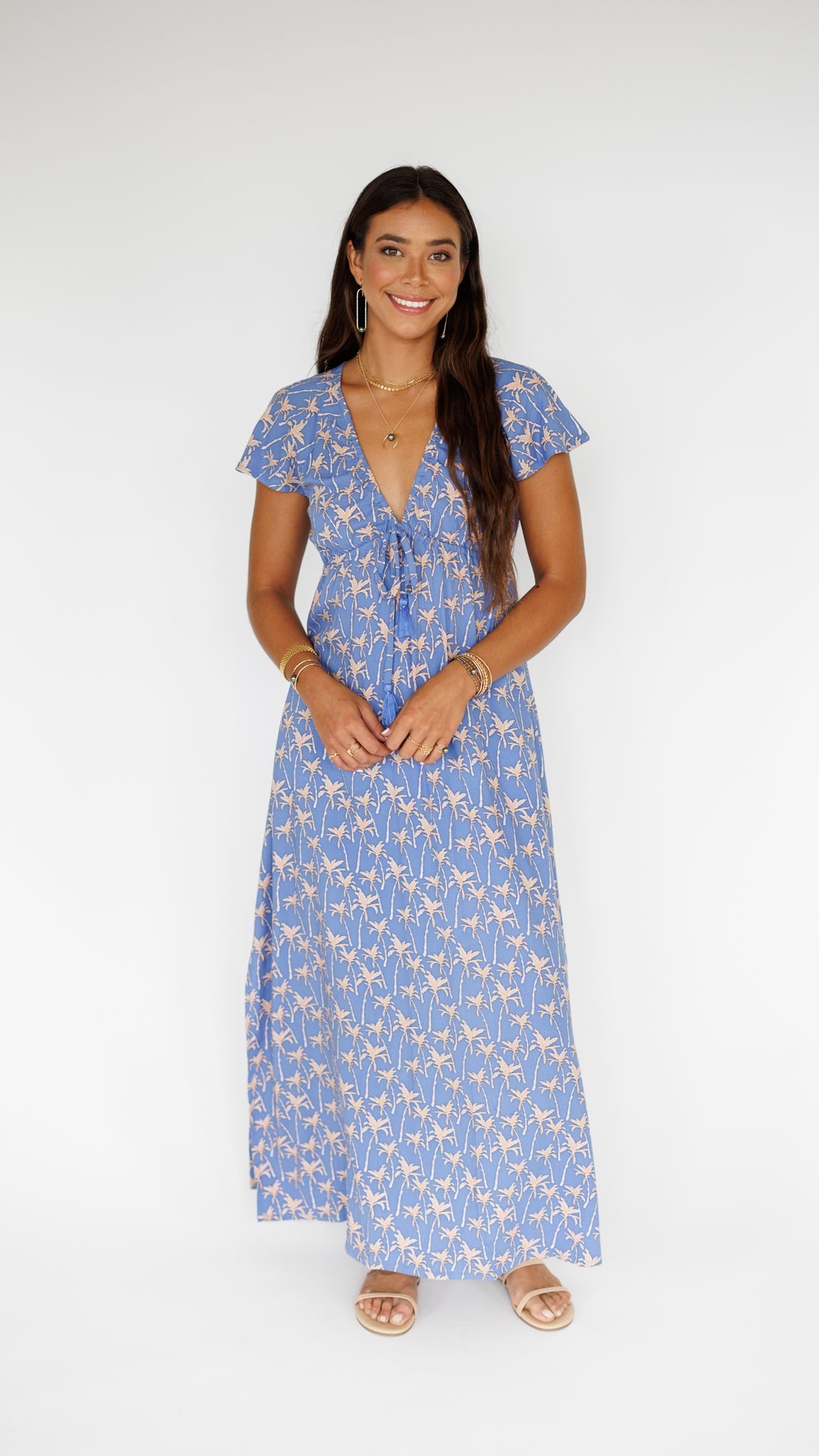 Leilani Dress / Palm Indigo Khush Clothing