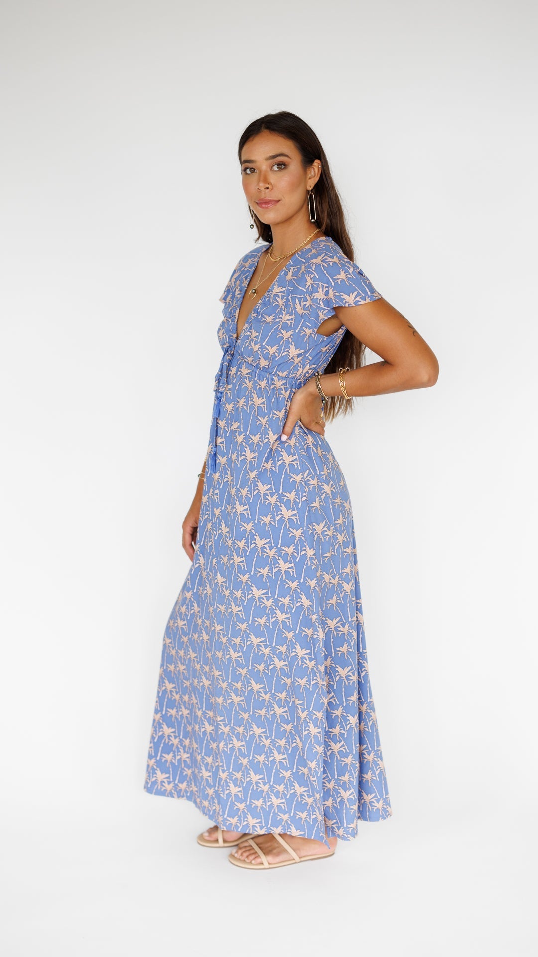 Leilani Dress / Palm Indigo Khush Clothing