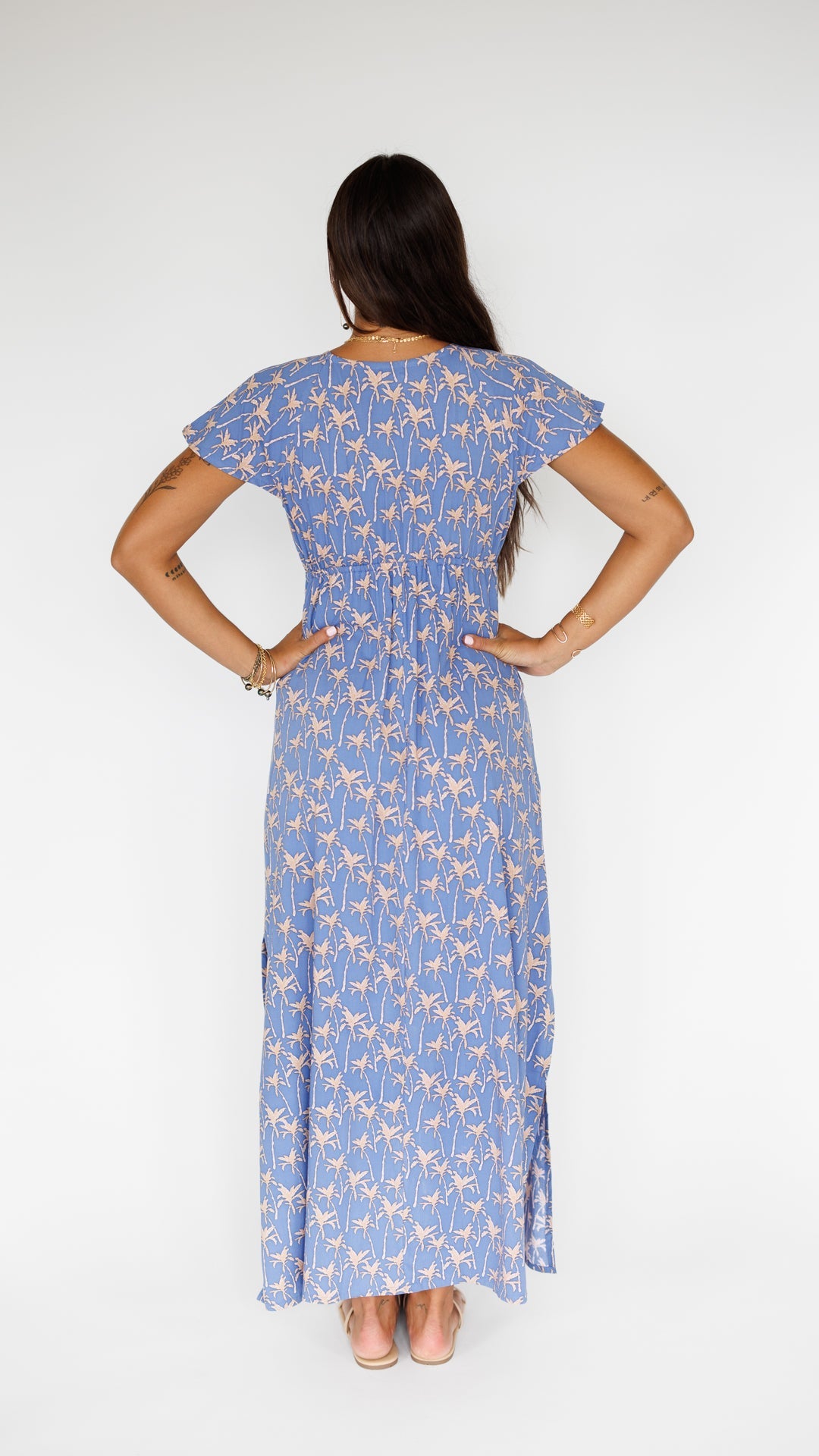 Leilani Dress / Palm Indigo Khush Clothing