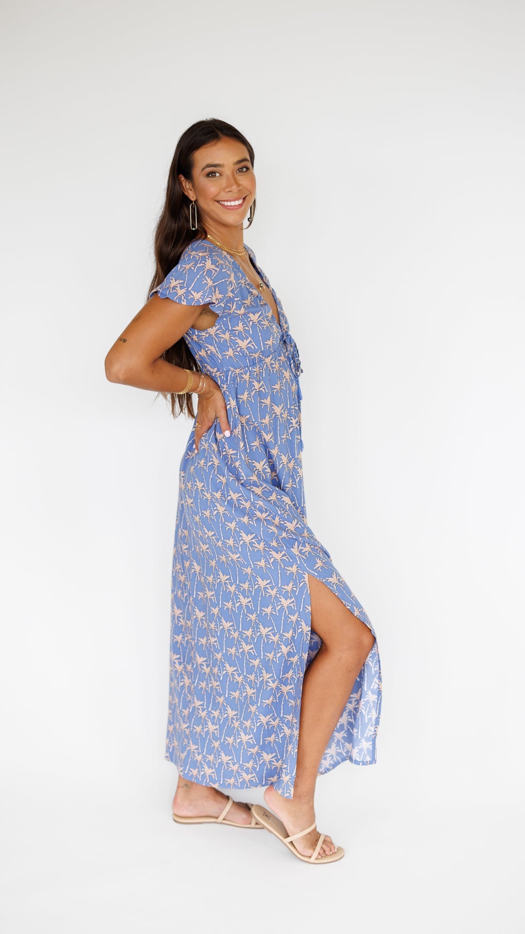 Leilani Dress / Palm Indigo Khush Clothing