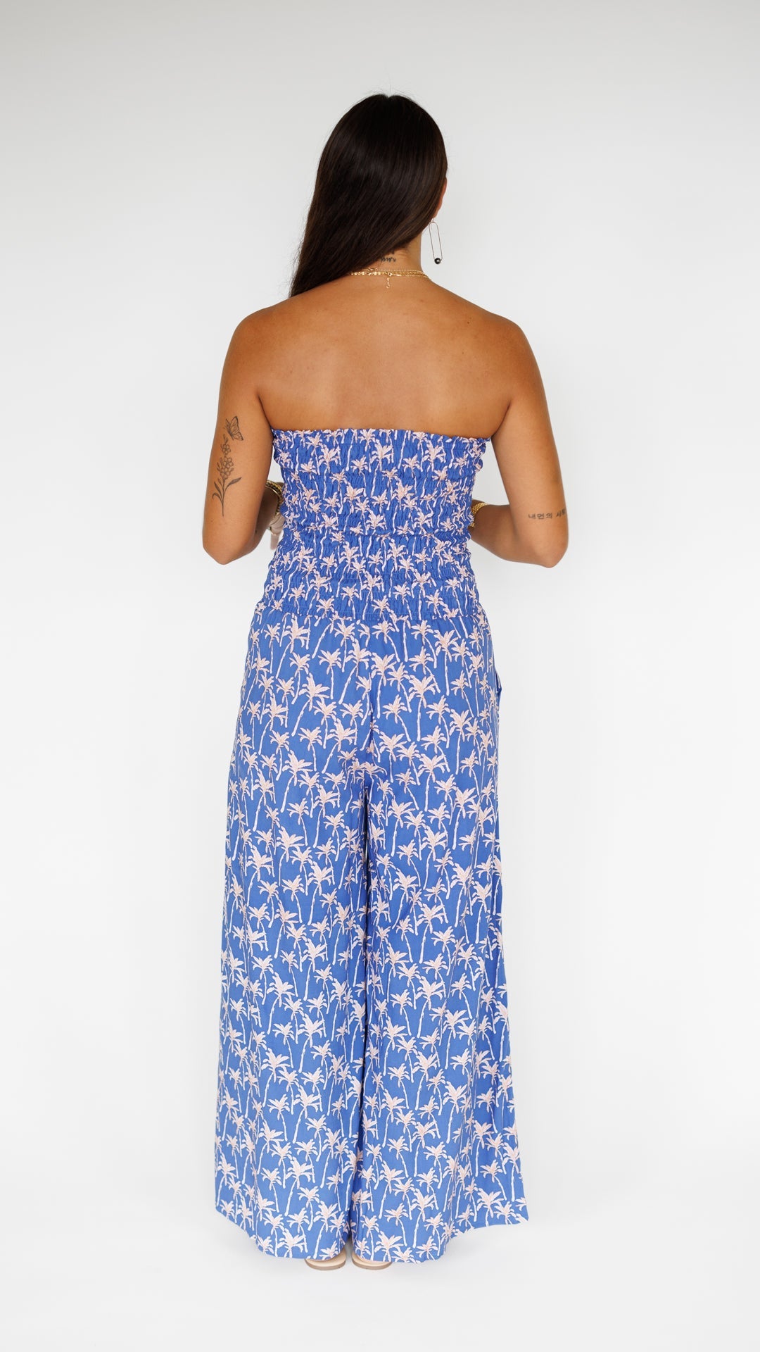 Lawai Jumpsuit / Palm Indigo Khush Clothing