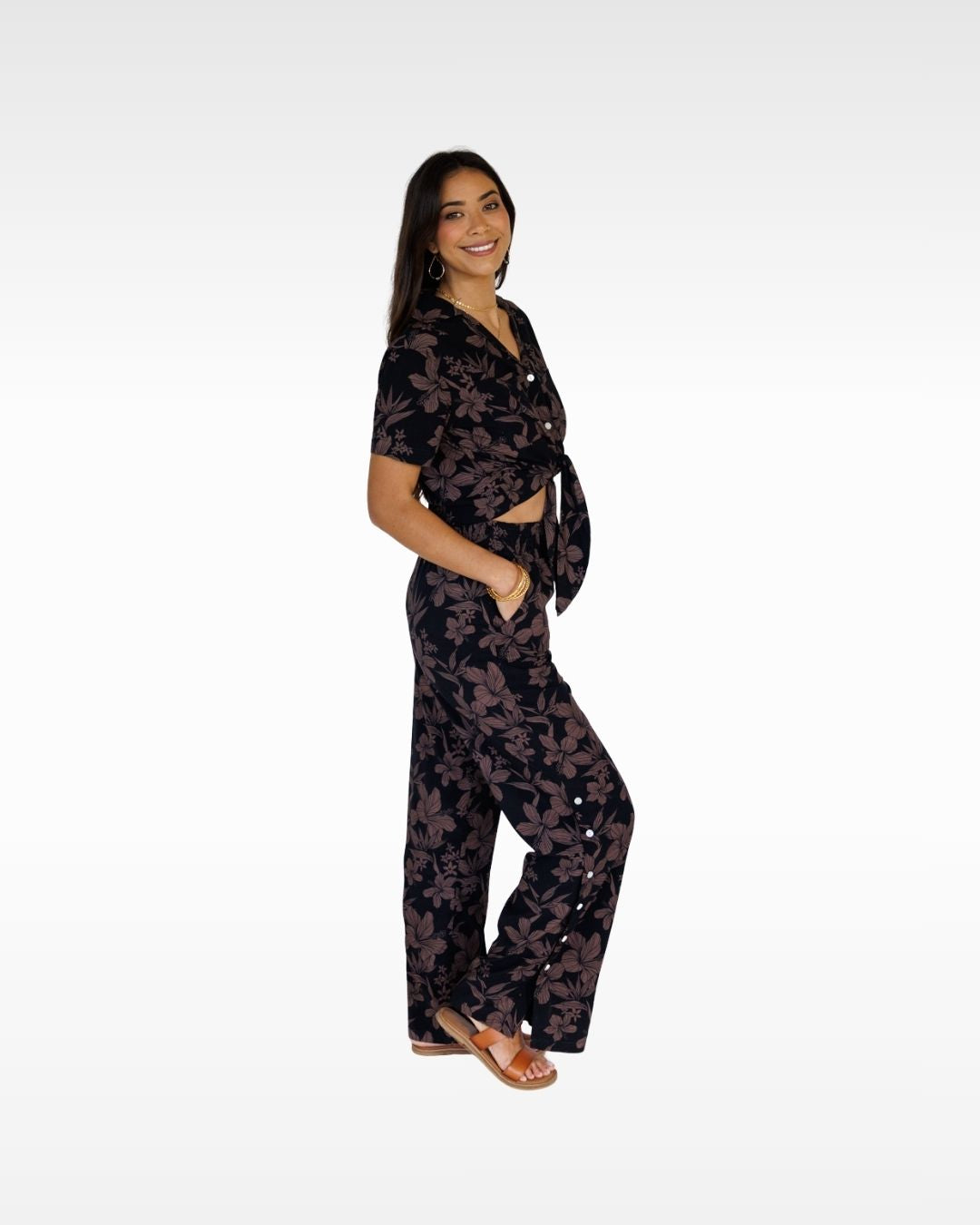 Garden Isle / Hele Tie-Top / Midnight KEANI APPAREL