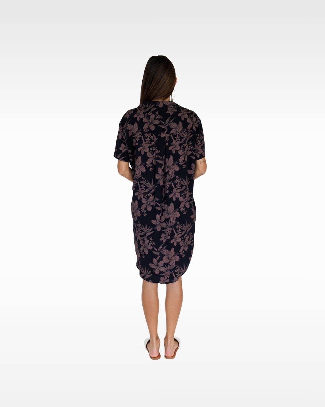 Garden Isle / Paia Shirt Dress / Midnight KEANI APPAREL