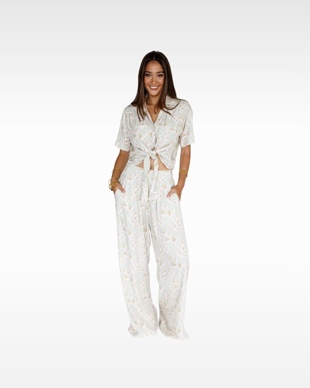 Heliconia / Hele Tie-Top / Mint KEANI APPAREL