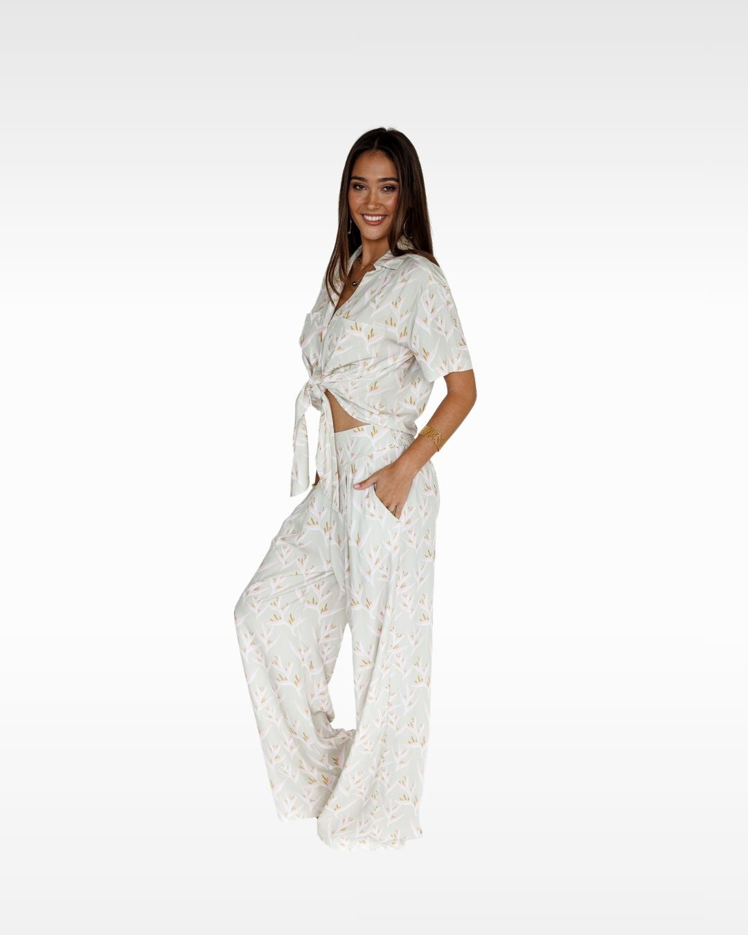 Heliconia / Hele Tie-Top / Mint KEANI APPAREL