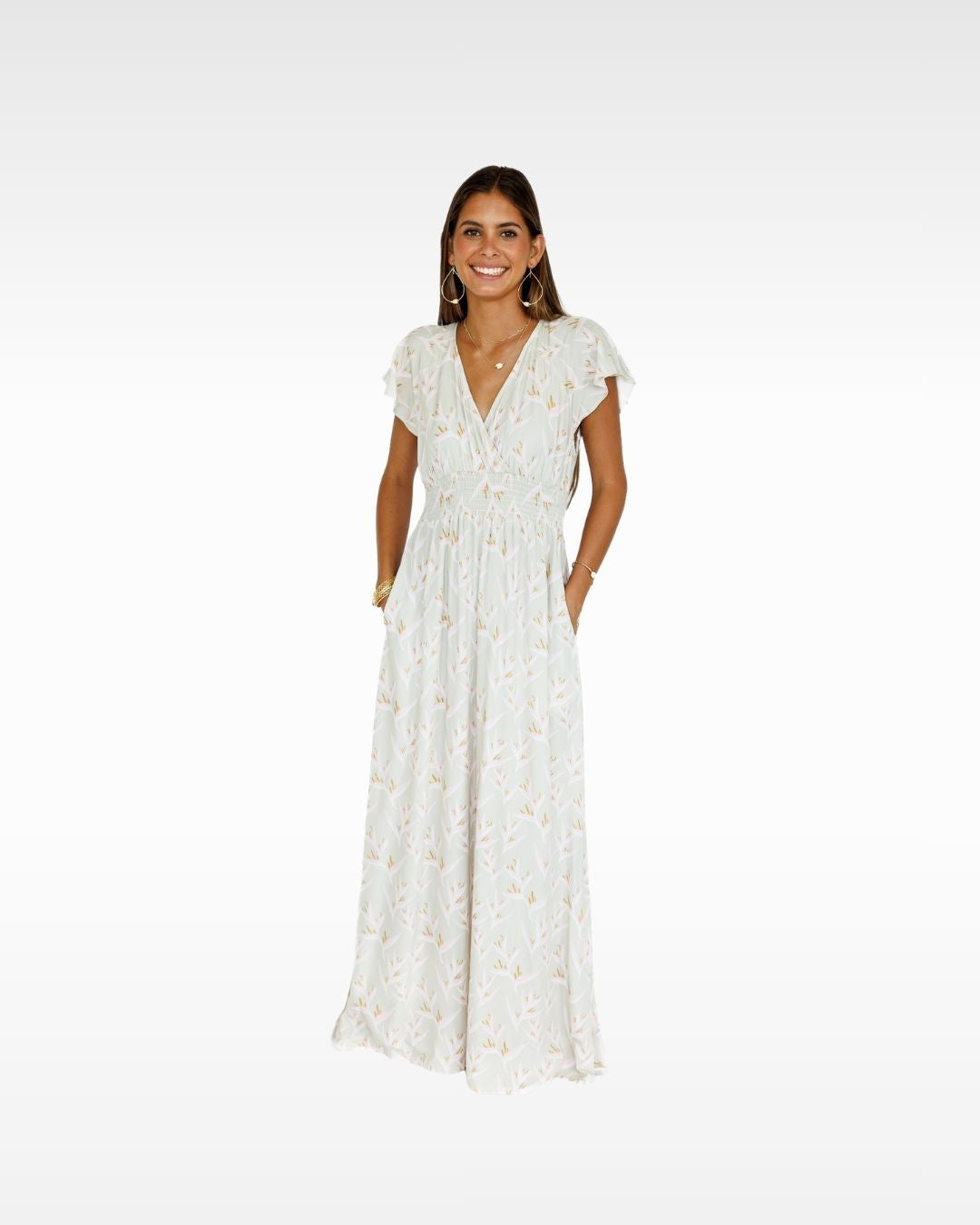 Heliconia / Moana Maxi Dress / Mint KEANI APPAREL