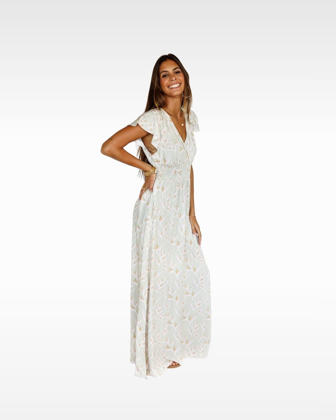 Heliconia / Moana Maxi Dress / Mint KEANI APPAREL