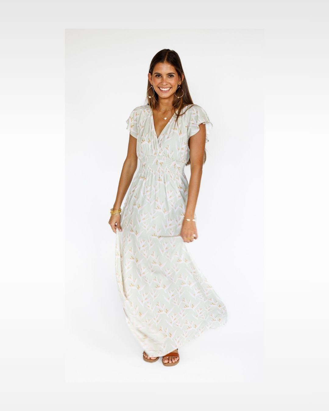 Heliconia / Moana Maxi Dress / Mint KEANI APPAREL