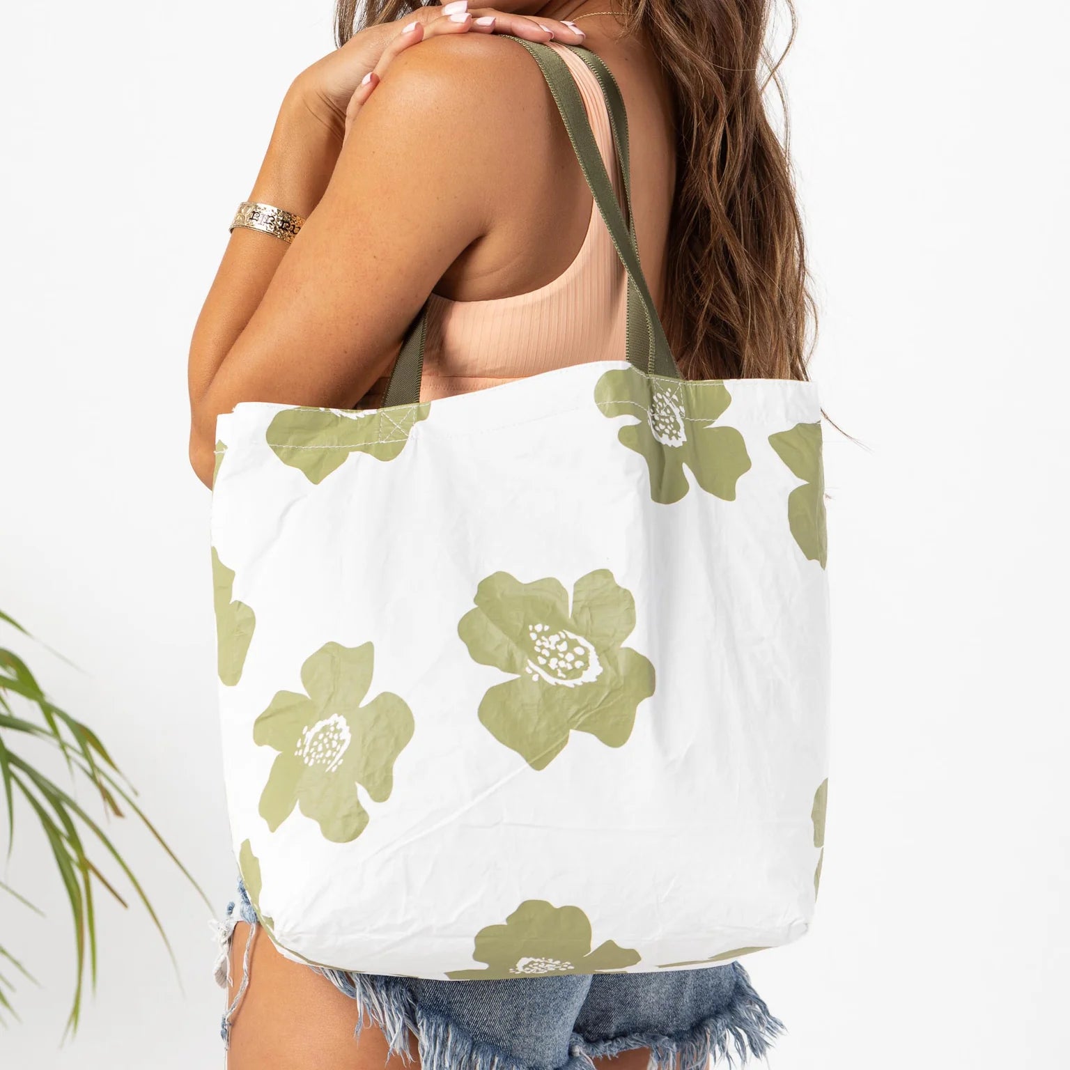 Pua Reversible Tote / Moss Aloha Collection