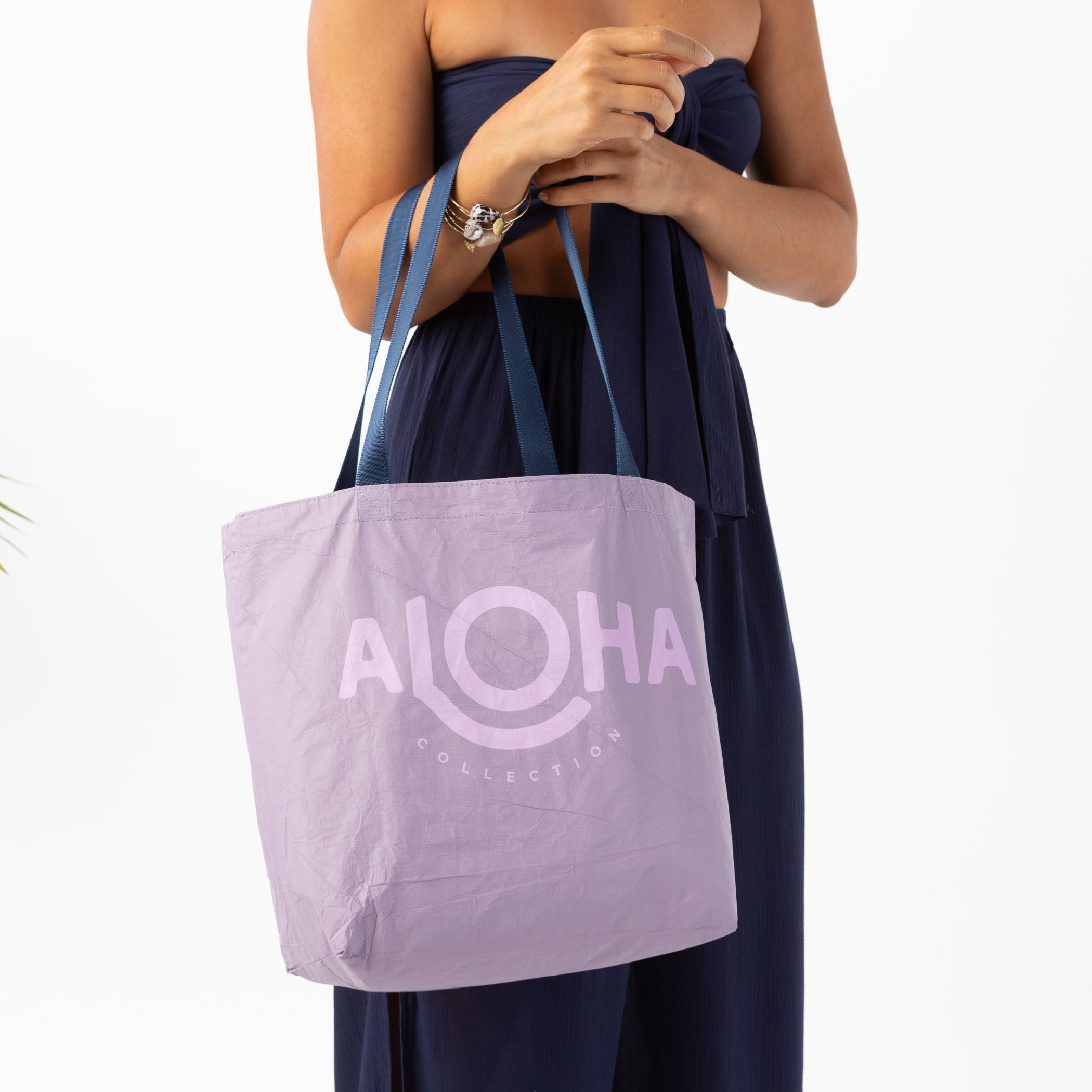 Python Reversible Tote / Amethyst Aloha Collection