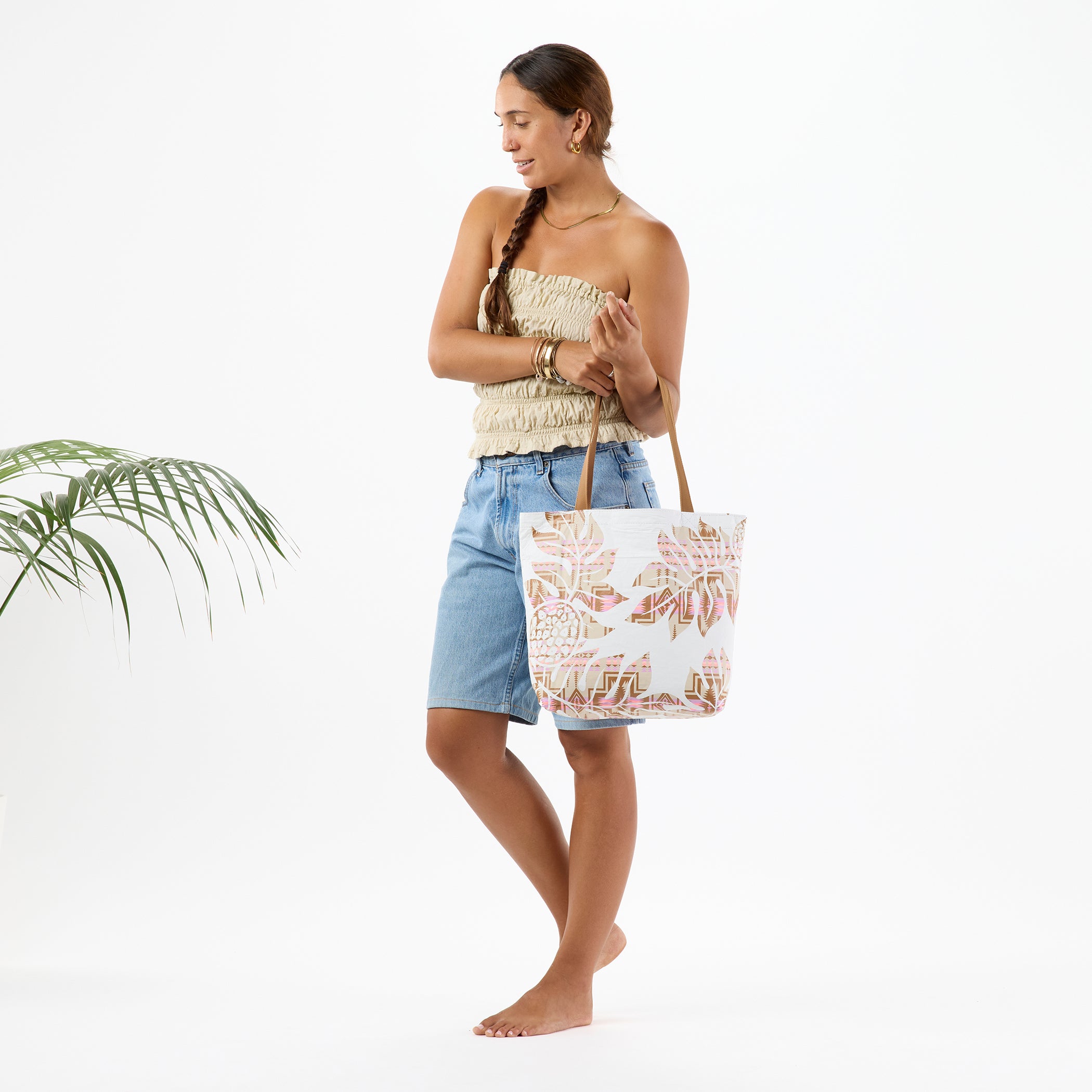 Ulu Century Harding Reversible Tote / Peony & Toffee
