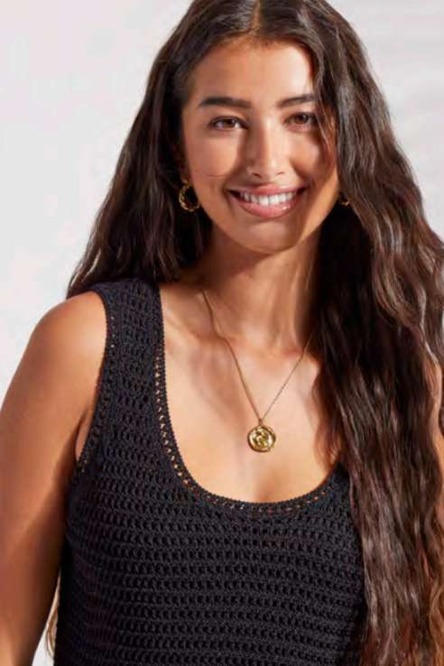 Black Crochet Top XIX PALMS