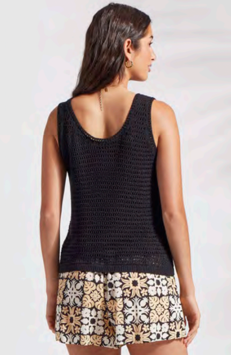 Black Crochet Top XIX PALMS