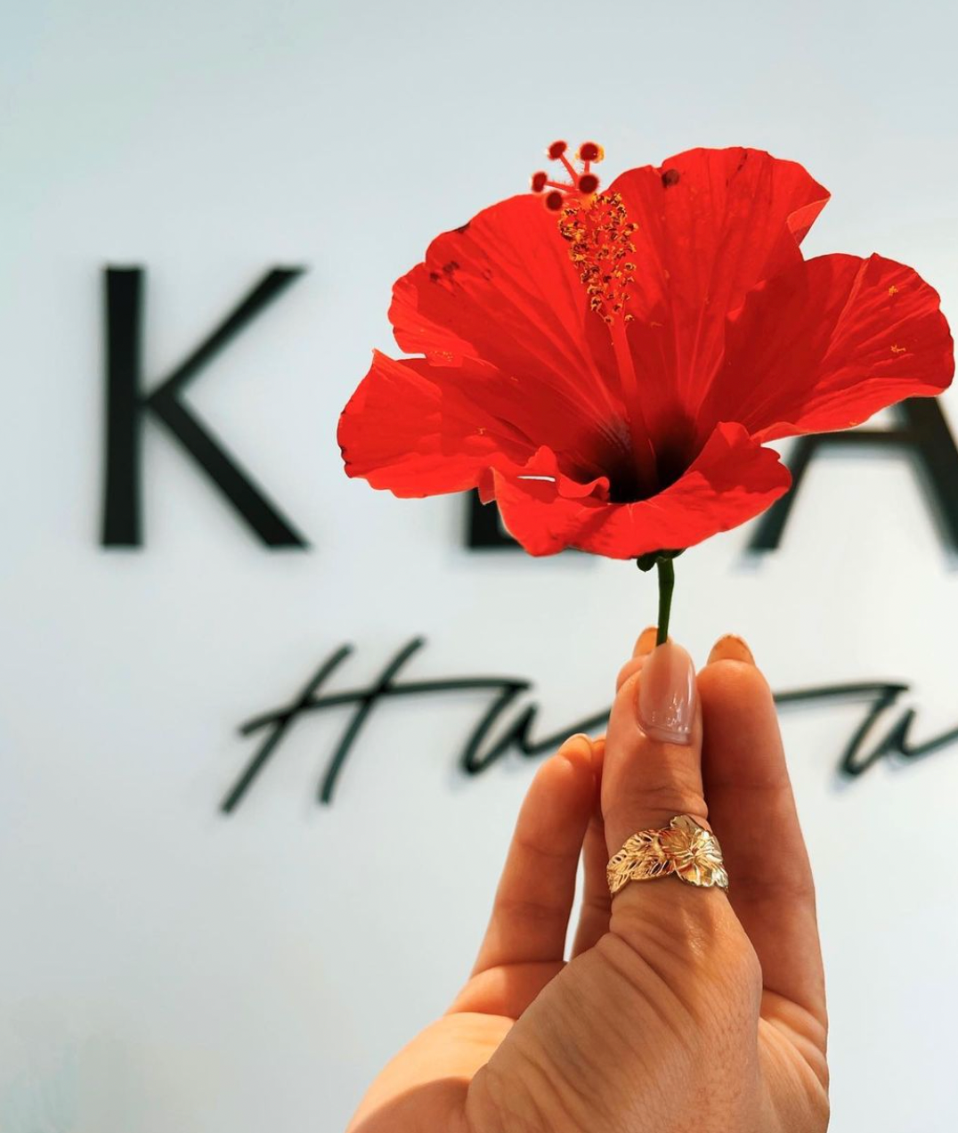 Hali'a Hibiscus Ring KEANI JEWELRY
