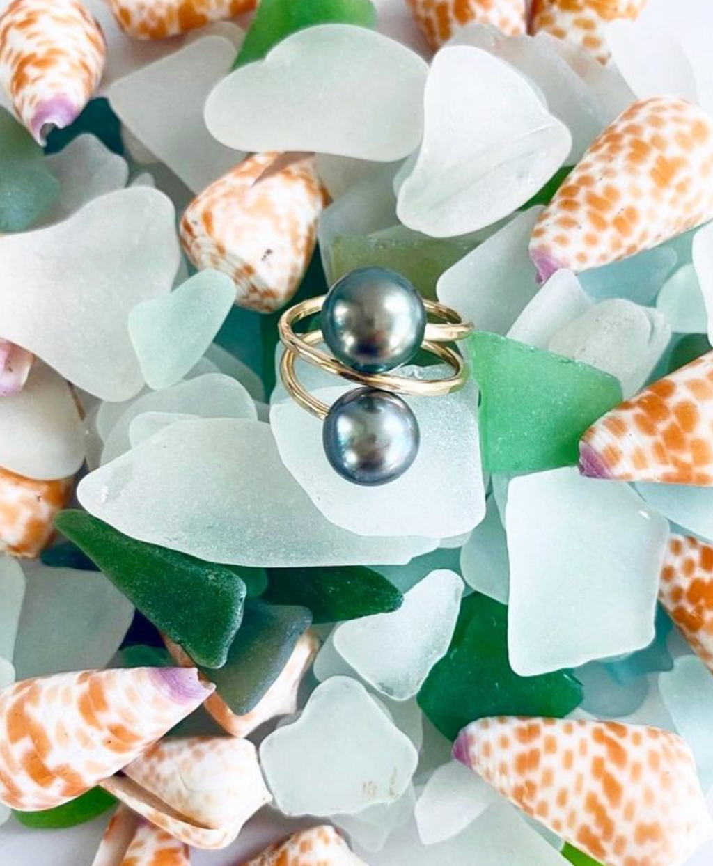 Tahitian Manihi Wrap Ring KEANI JEWELRY
