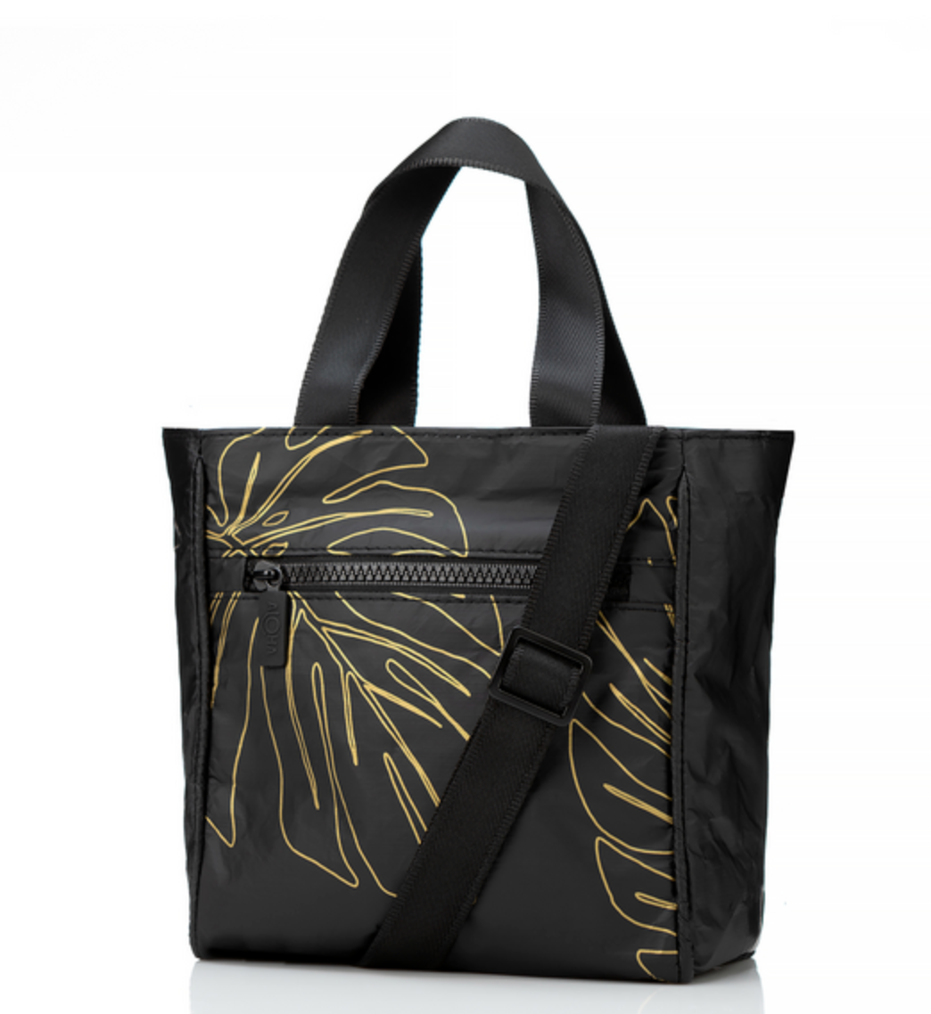 Lanai Crossbody / Gold & Black Aloha Collection