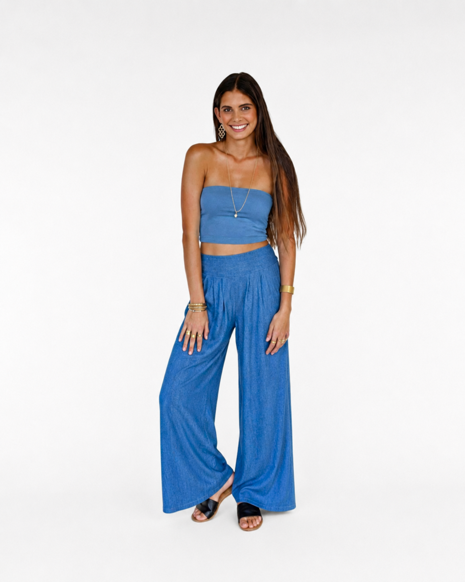 Tiana Tube Top / Denim Drift
