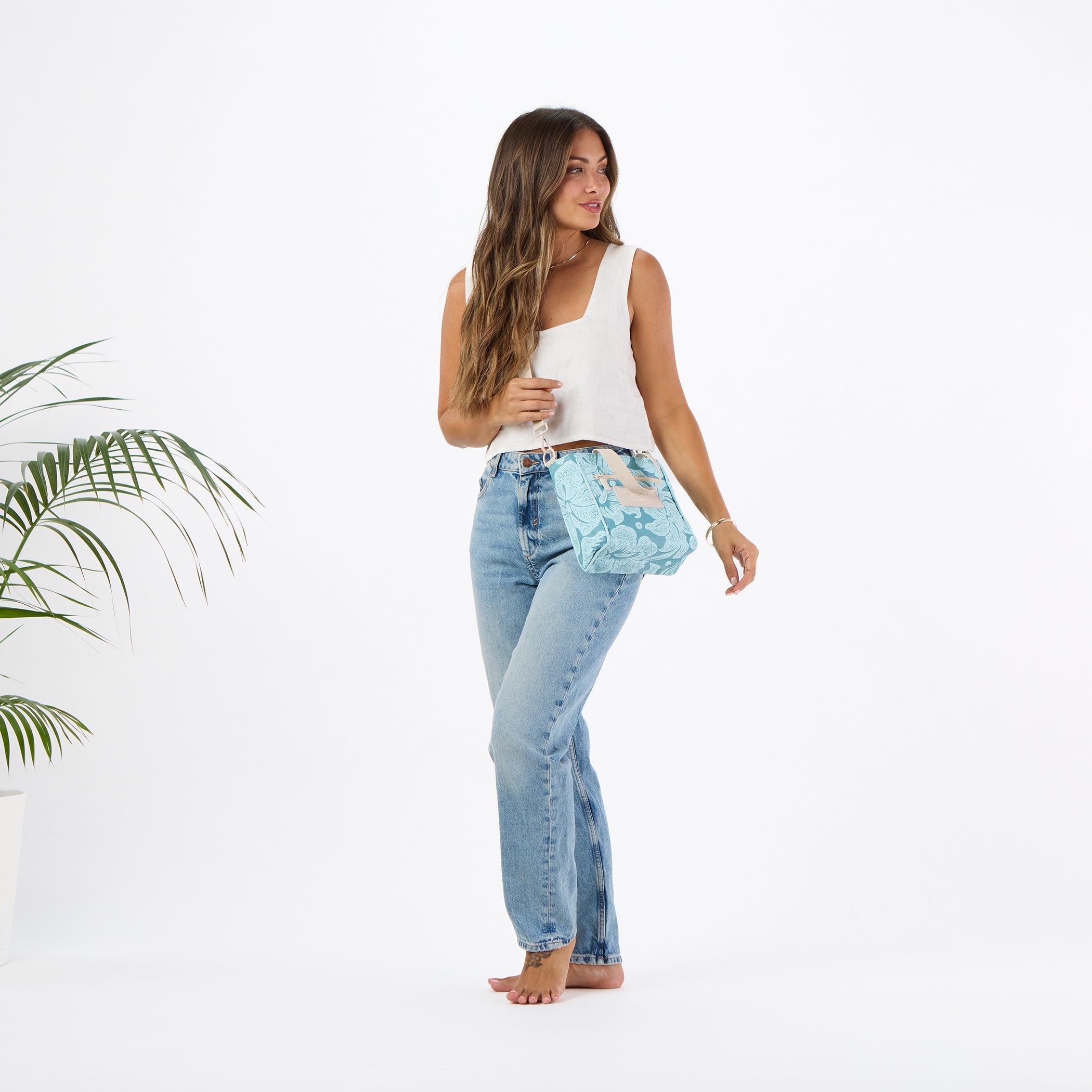 Breezy Crossbody / Pacific & Lemu Blue Aloha Collection
