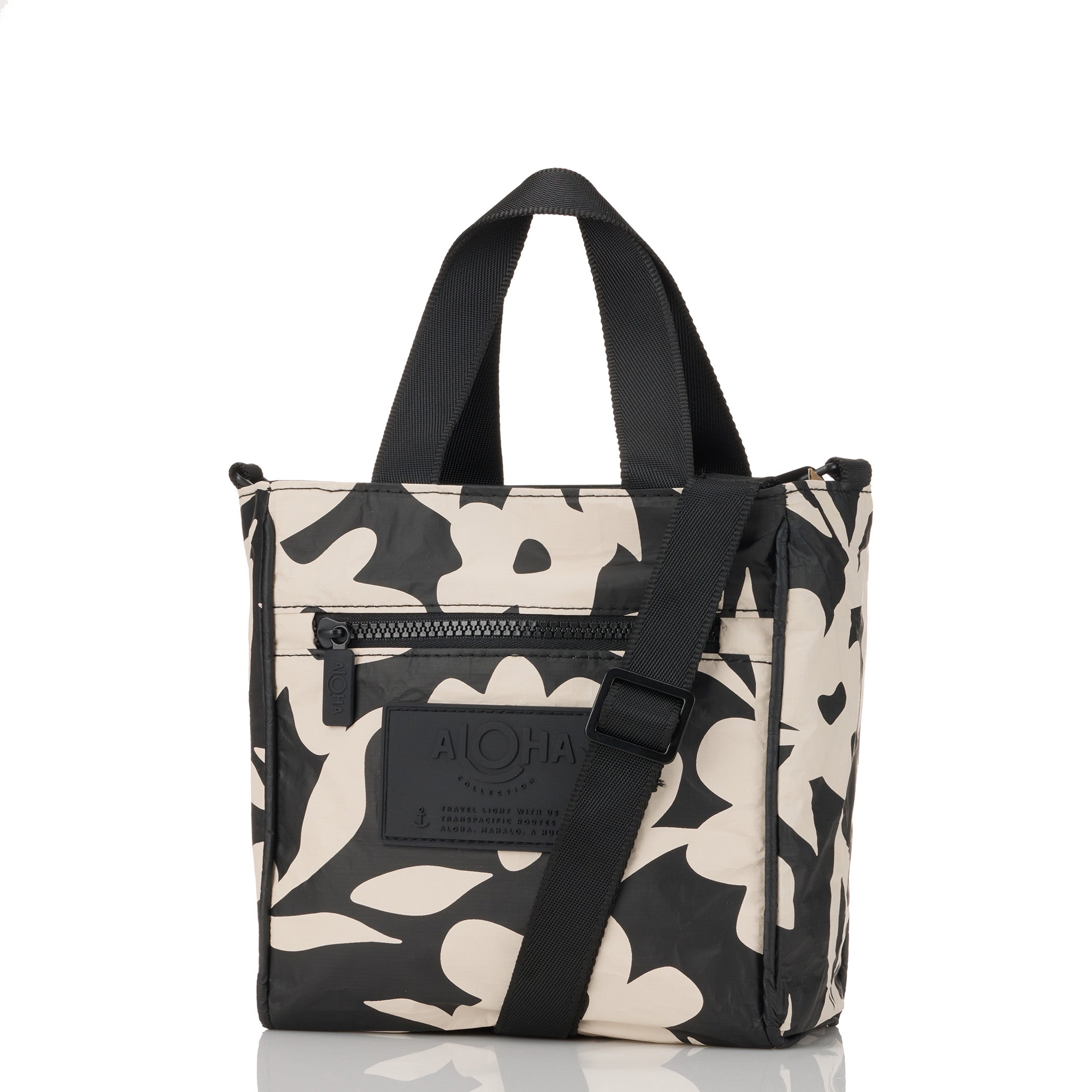 Fall Flowers Crossbody / Black & Sandstone Aloha Collection