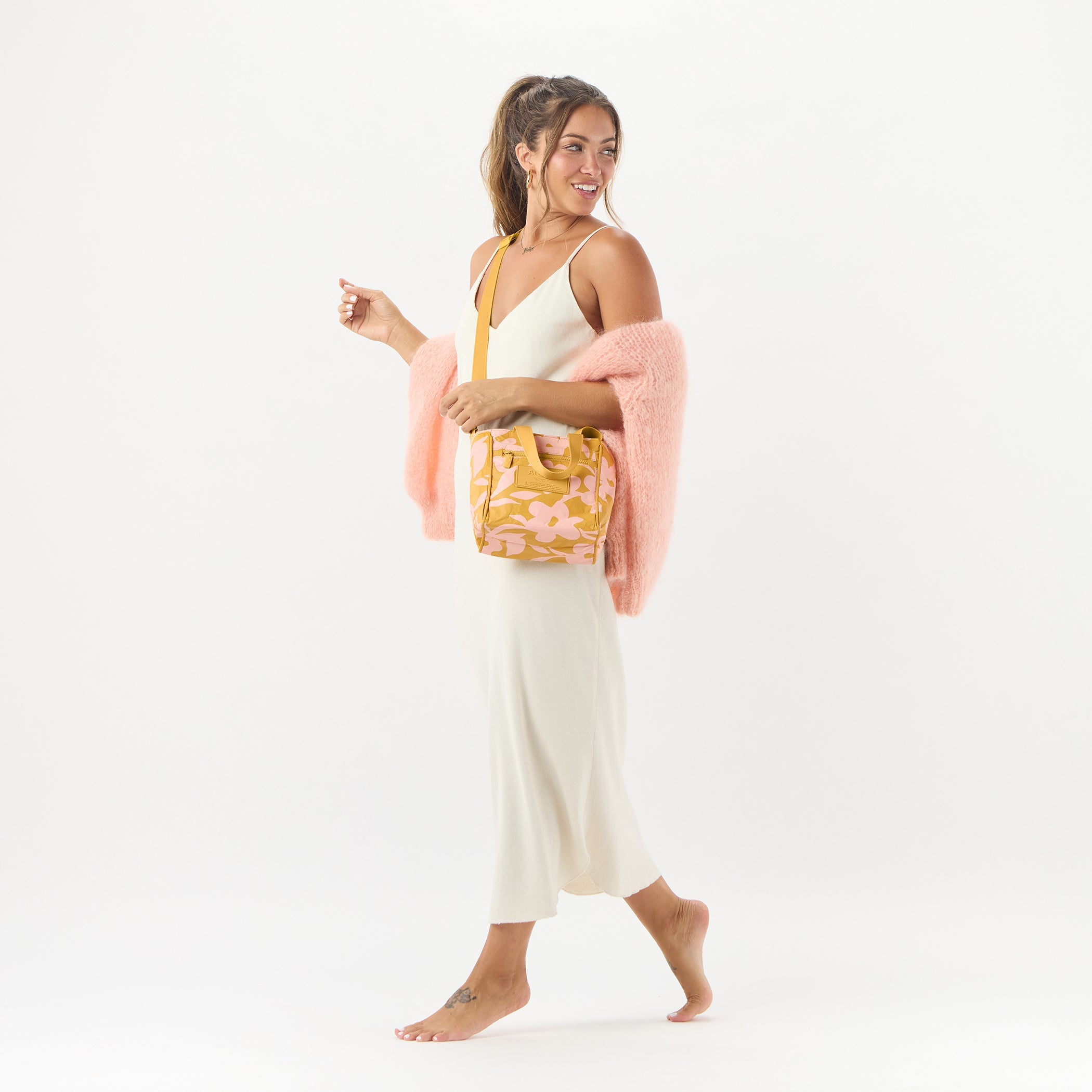 Fall Flowers Crossbody / Hey Girl & Hot Mustard Aloha Collection