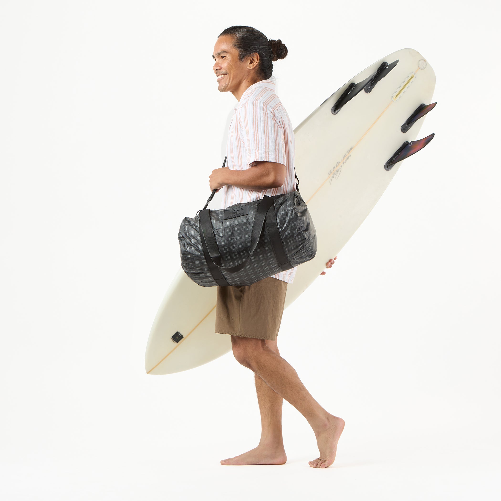 Palaka Duffle / Charcoal & Black Aloha Collection