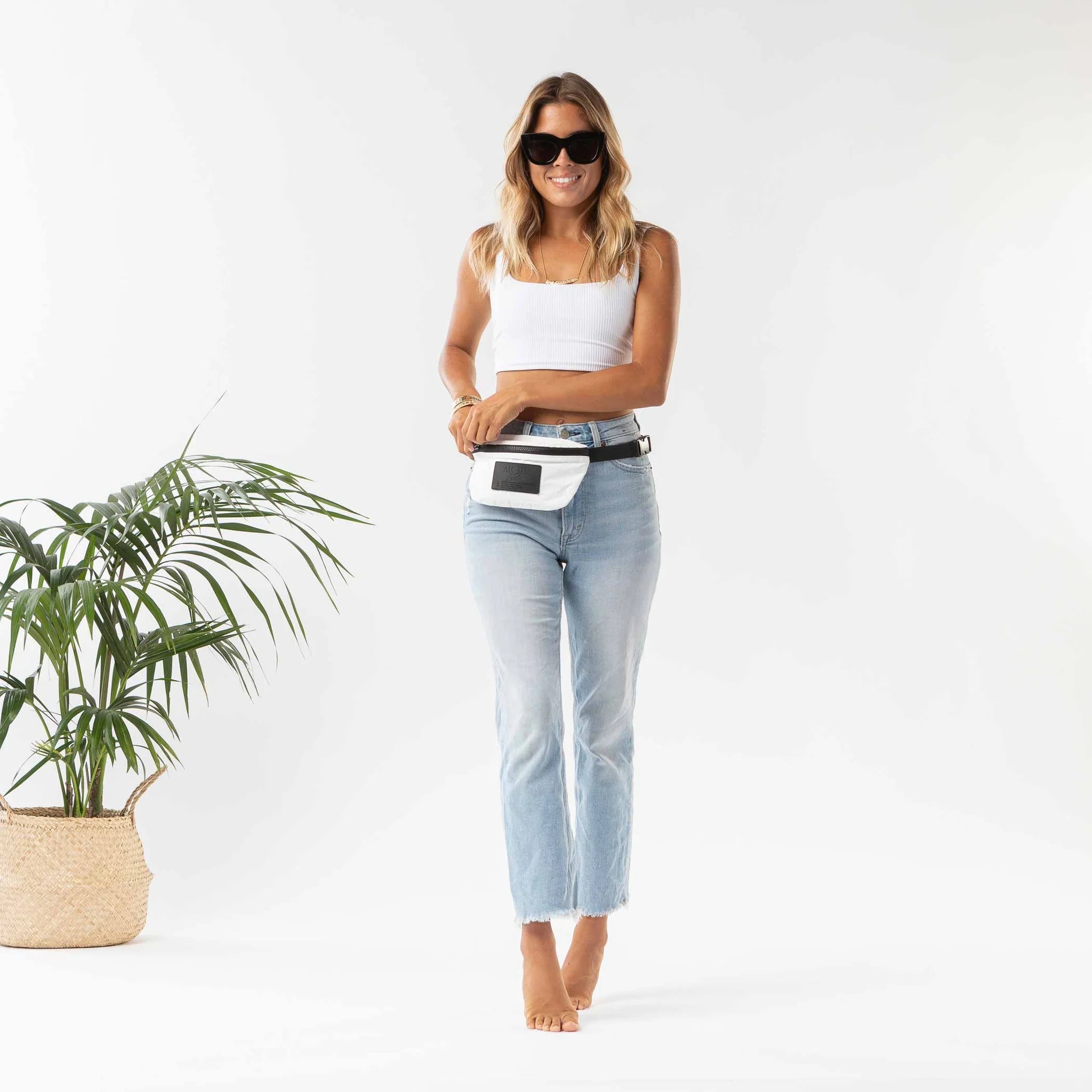 Mini Hip Pack / White Aloha Collection