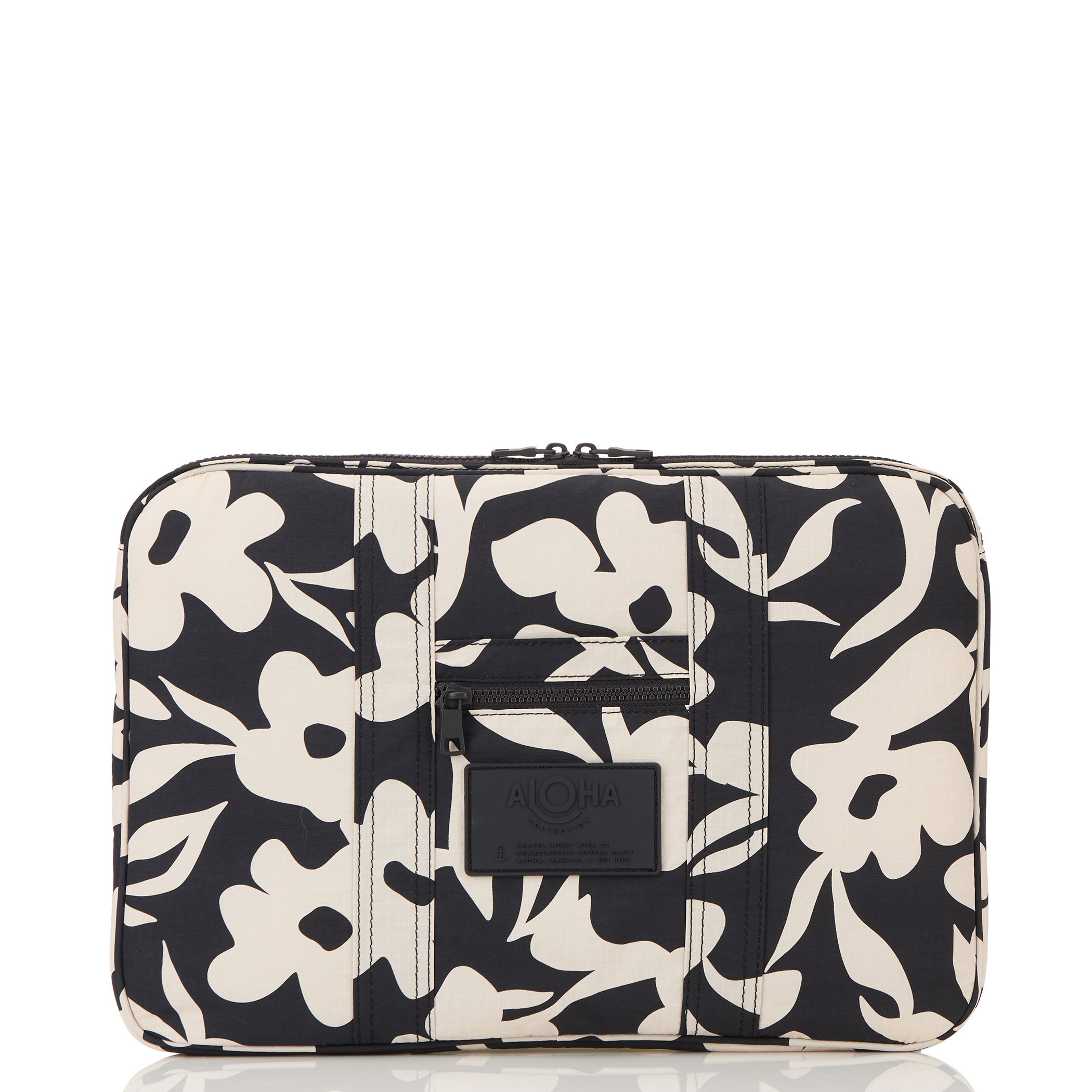 Fall Flowers Laptop Case / Black & Sandstone Aloha Collection