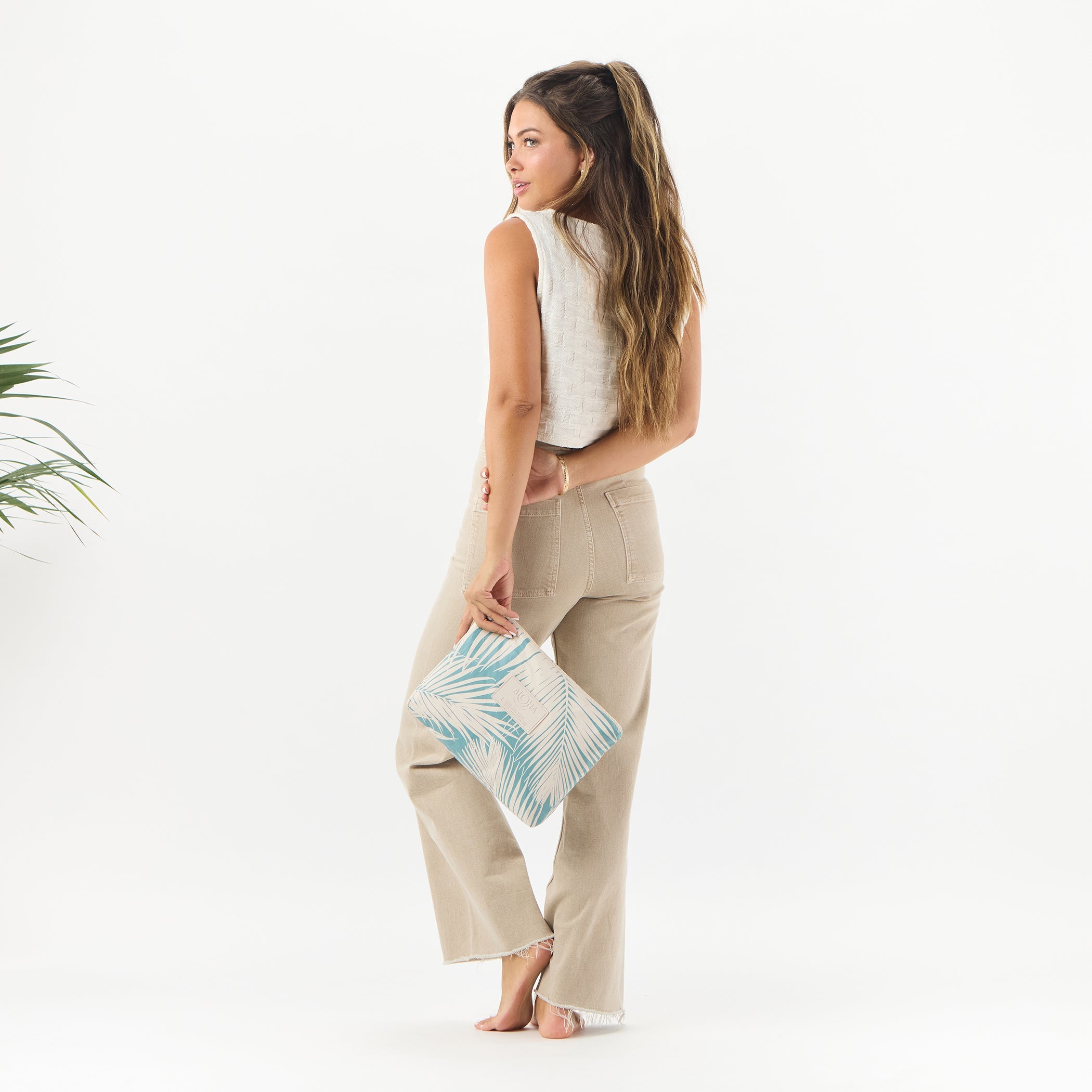 Areca Mid Pouch / Tide & Sandstone Aloha Collection